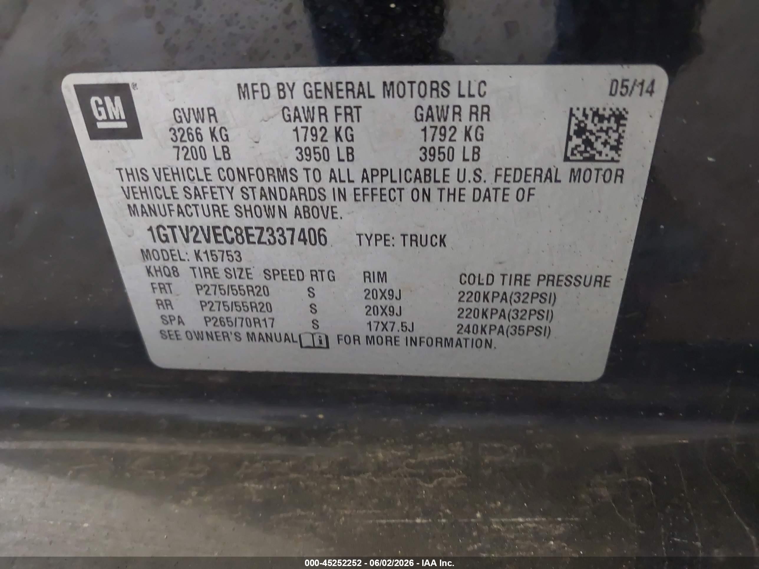 2014 Gmc Sierra 1500 Slt Black vin: 1GTV2VEC8EZ337406