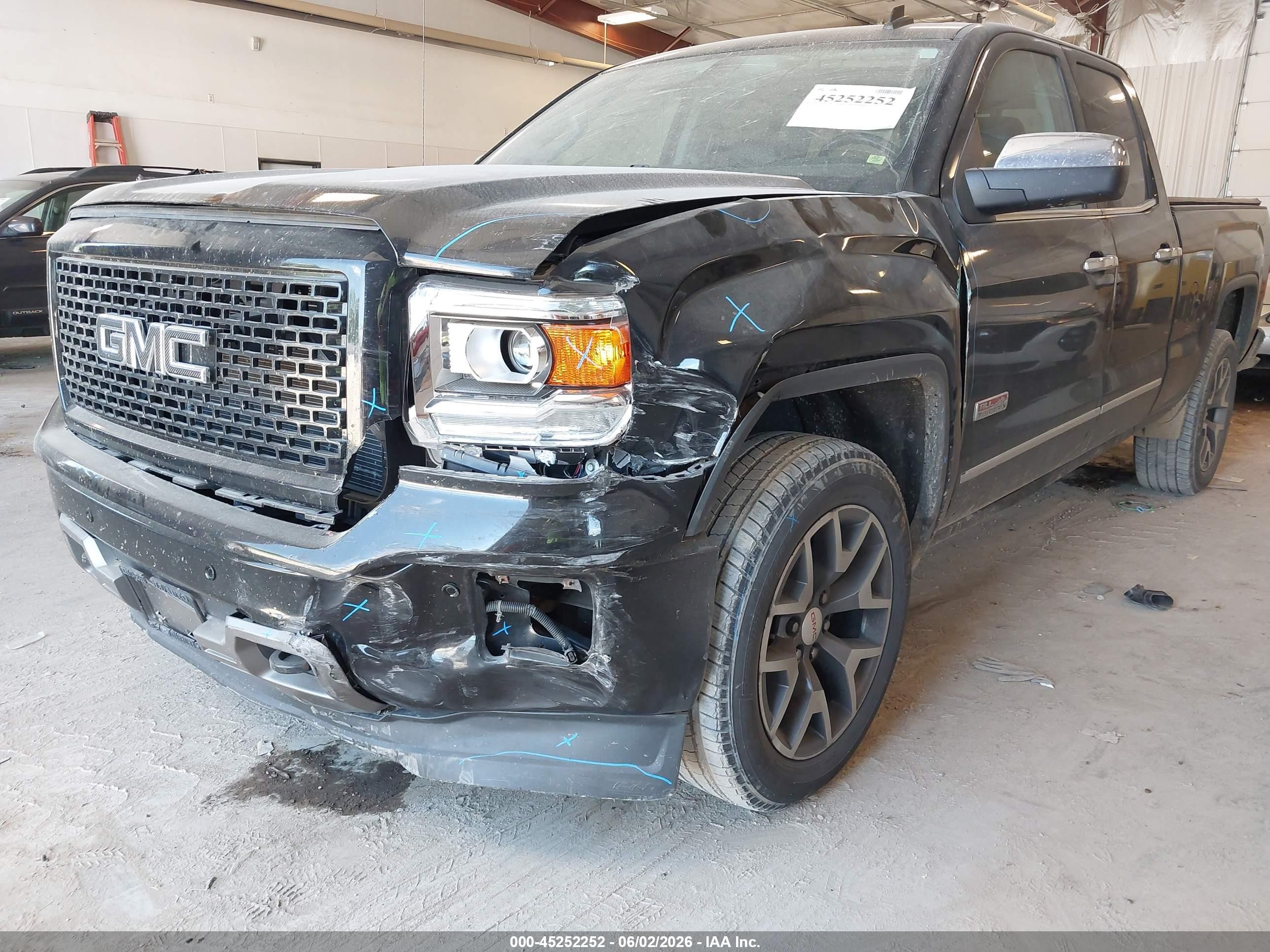 2014 Gmc Sierra 1500 Slt Black vin: 1GTV2VEC8EZ337406