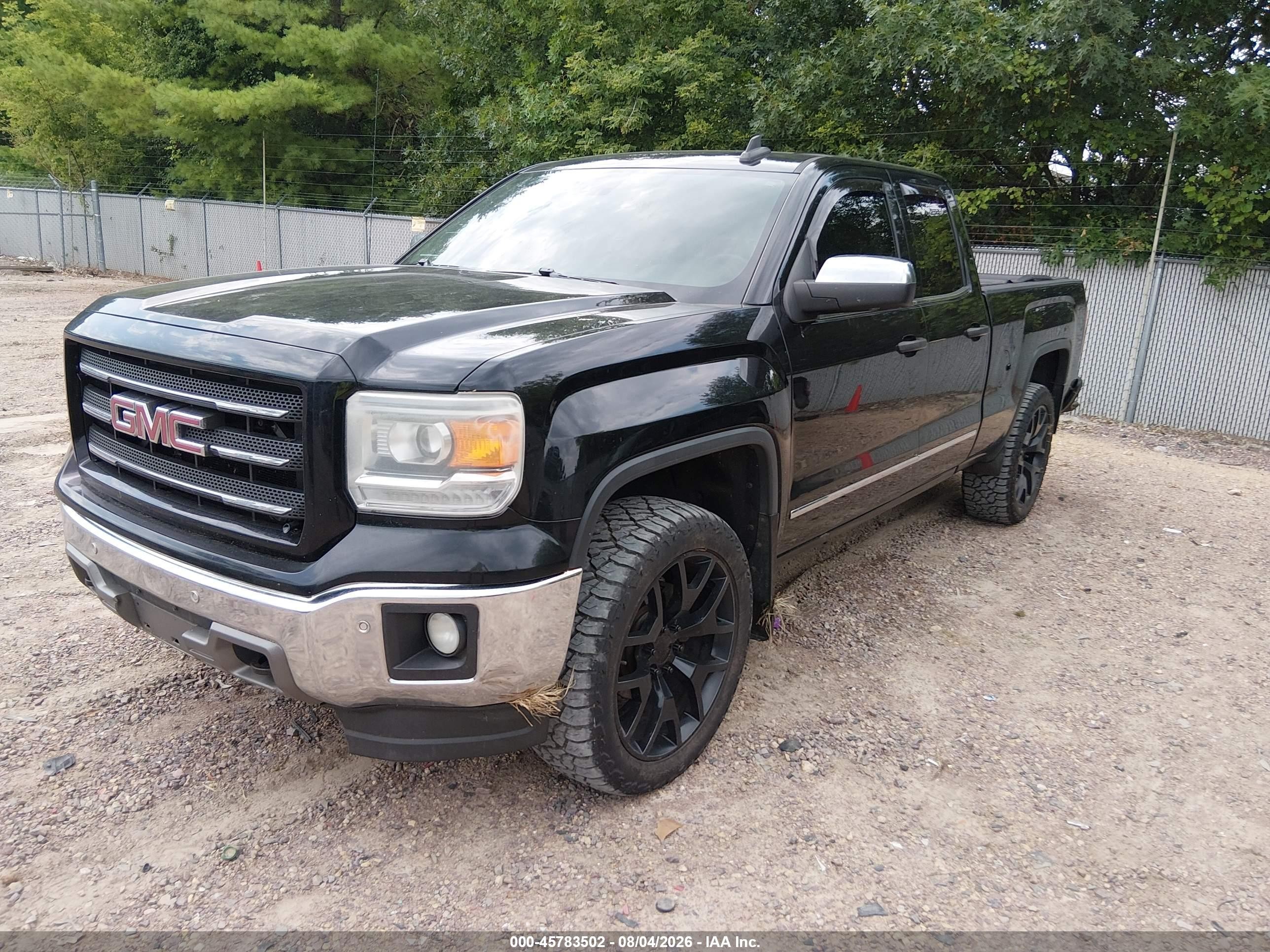 2015 Gmc Sierra 1500 Slt Black vin: 1GTV2VEC8FZ333762