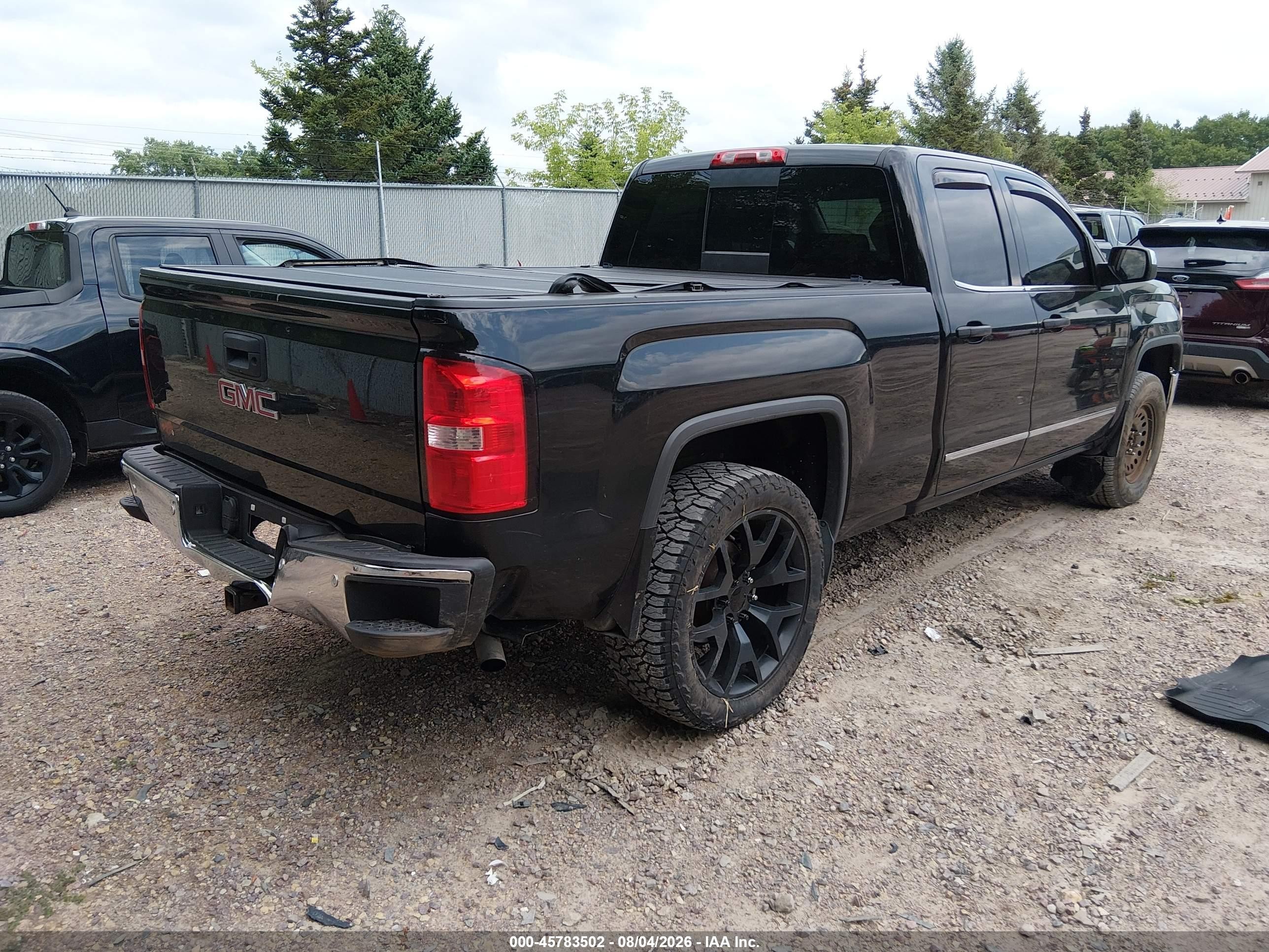 2015 Gmc Sierra 1500 Slt Black vin: 1GTV2VEC8FZ333762