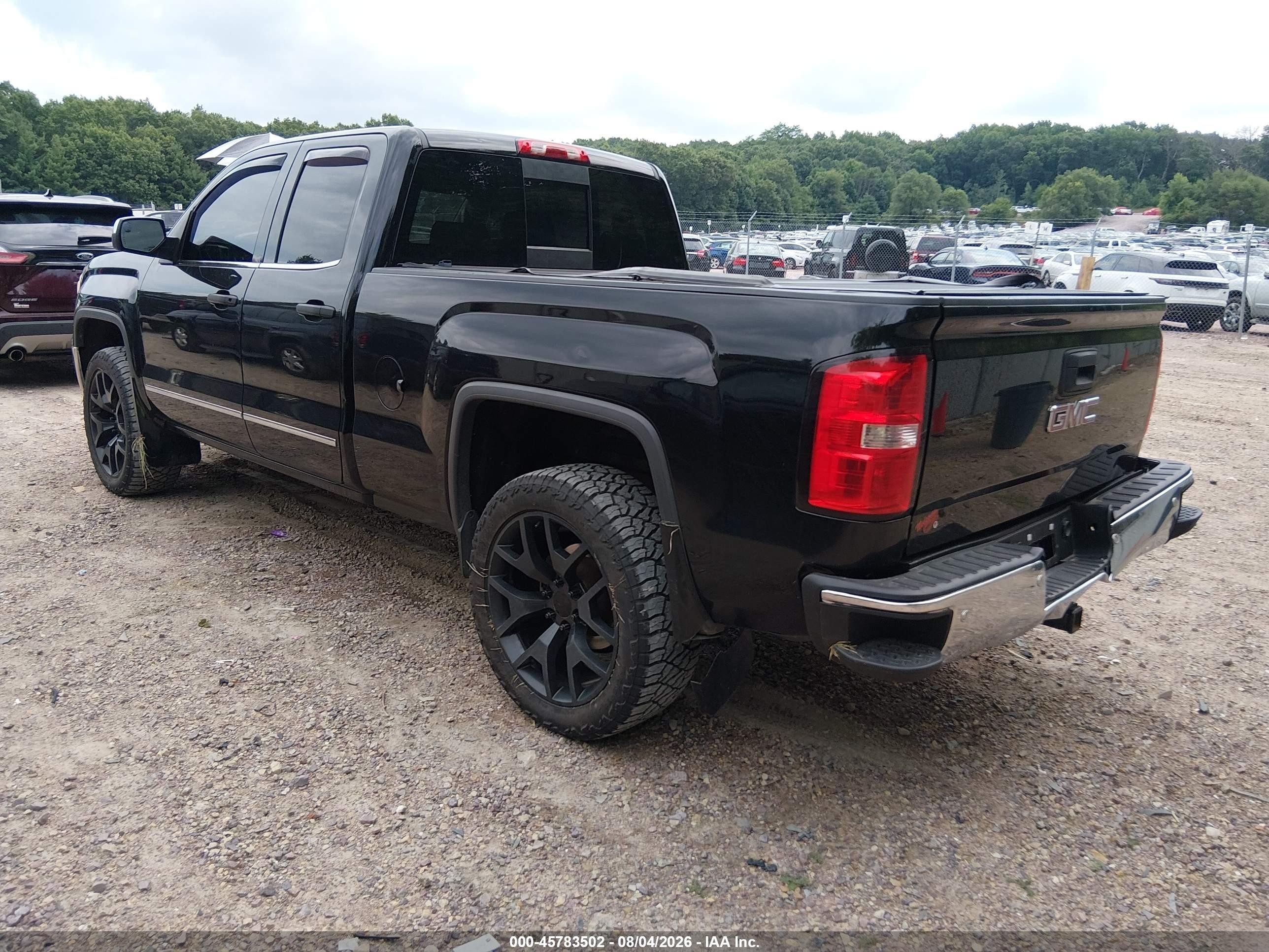 2015 Gmc Sierra 1500 Slt Black vin: 1GTV2VEC8FZ333762
