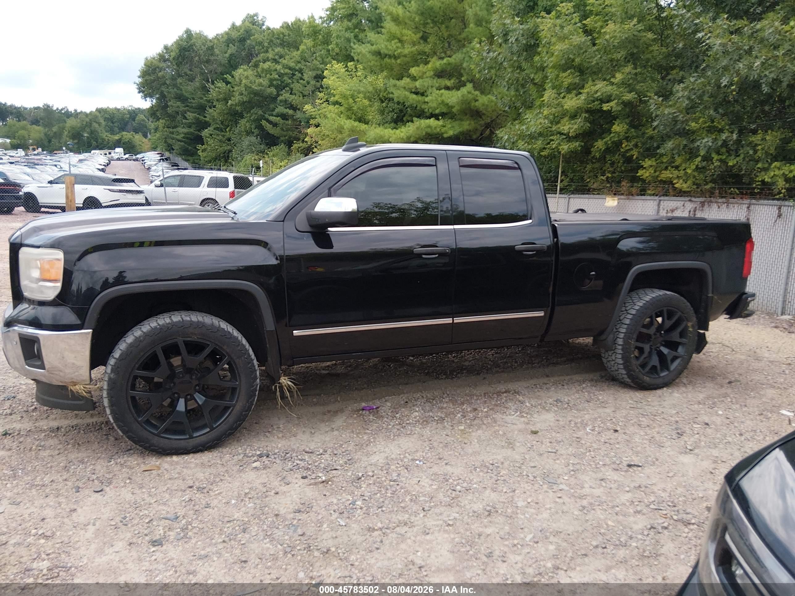 2015 Gmc Sierra 1500 Slt Black vin: 1GTV2VEC8FZ333762