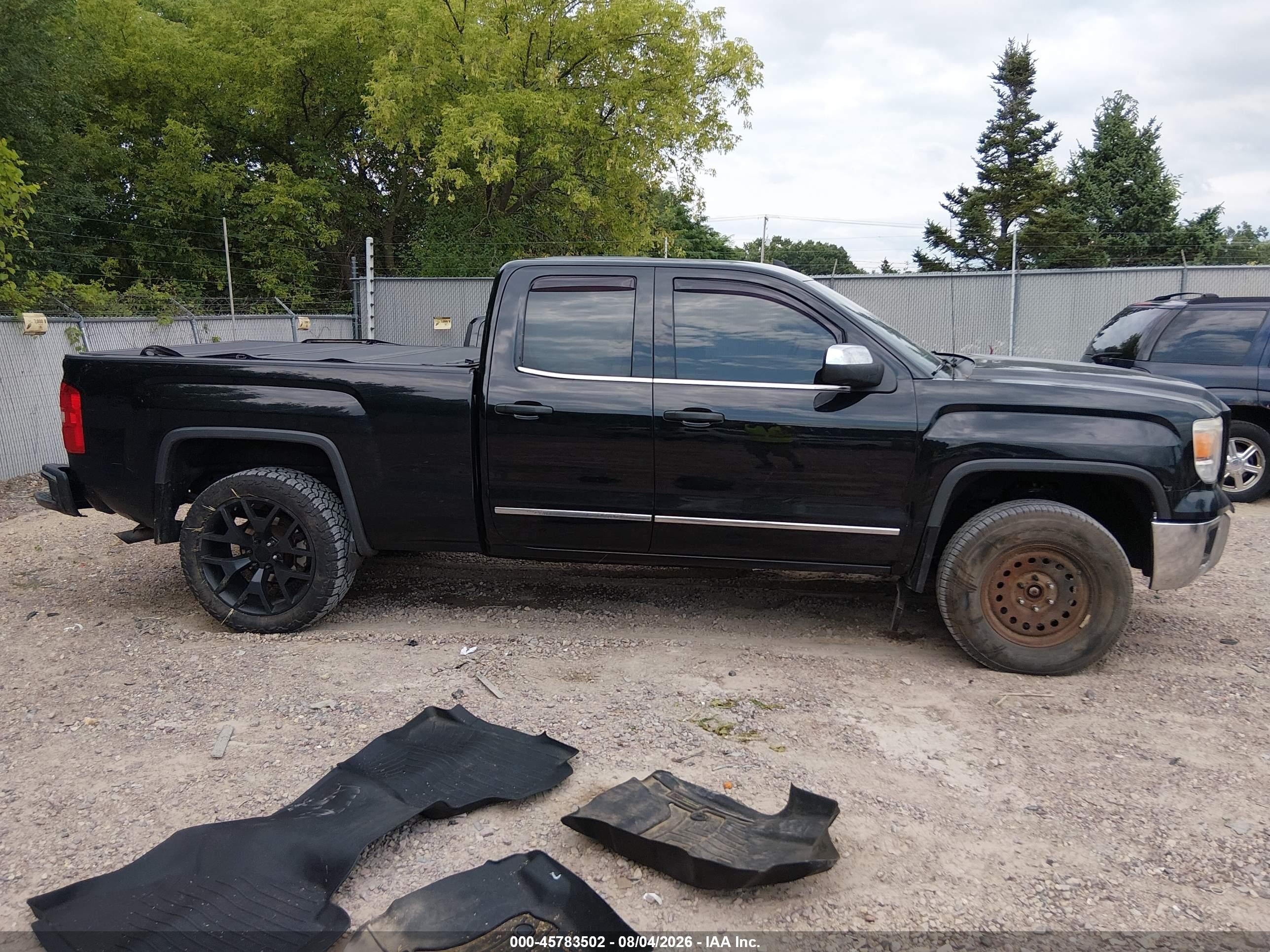 2015 Gmc Sierra 1500 Slt Black vin: 1GTV2VEC8FZ333762