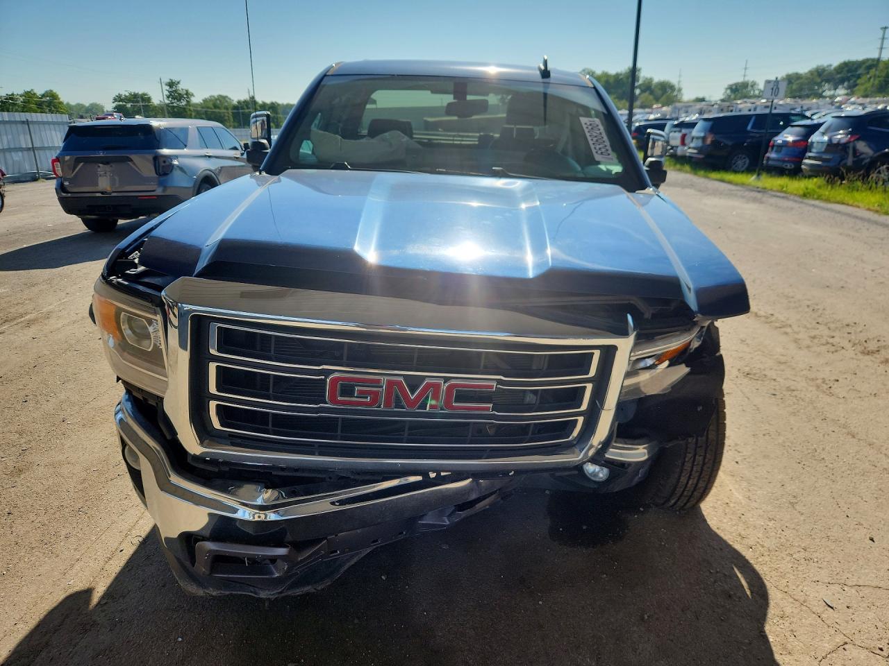 2015 Gmc Sierra K1500 Slt Blue vin: 1GTV2VEC8FZ401333