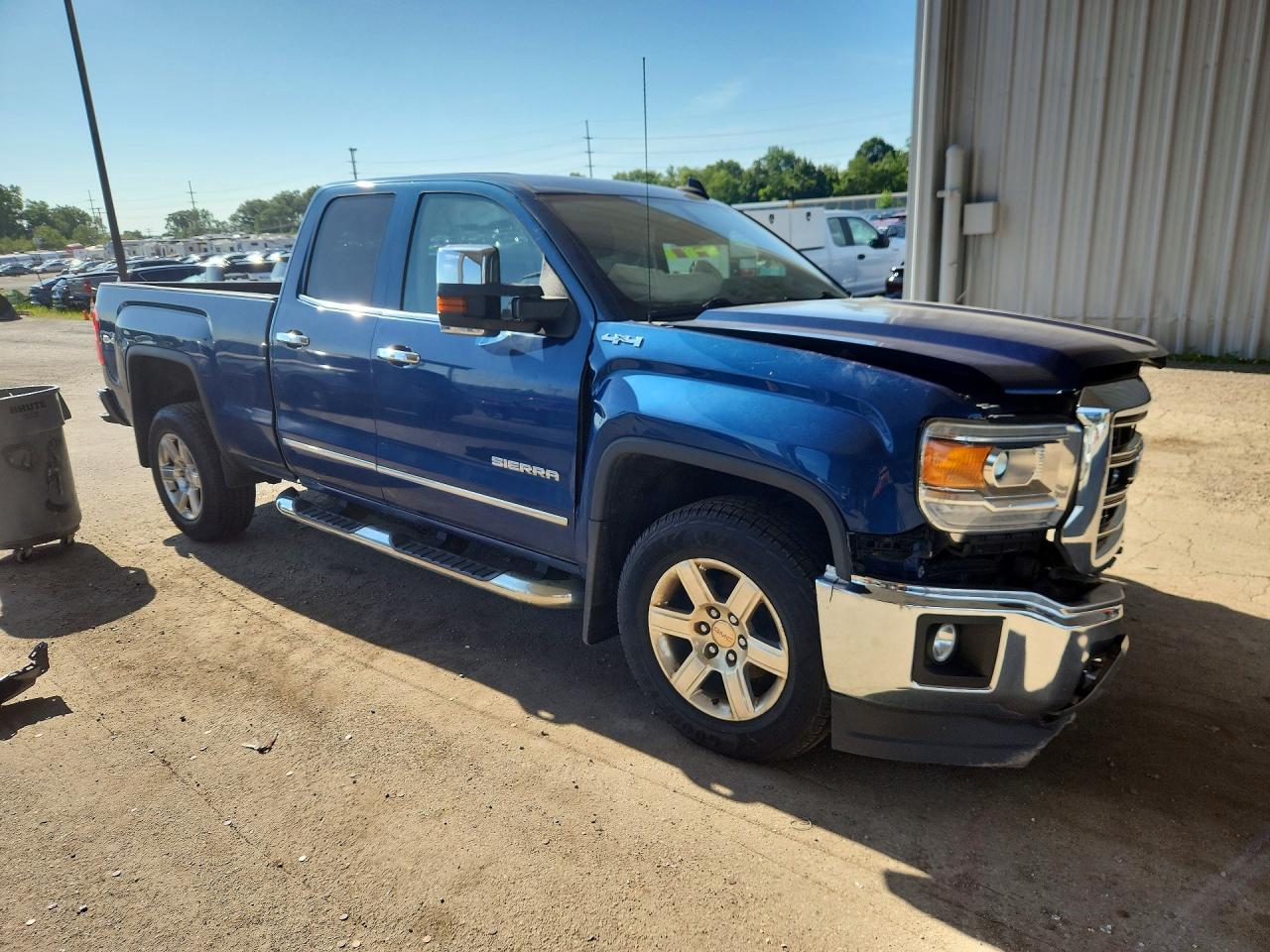 2015 Gmc Sierra K1500 Slt Blue vin: 1GTV2VEC8FZ401333