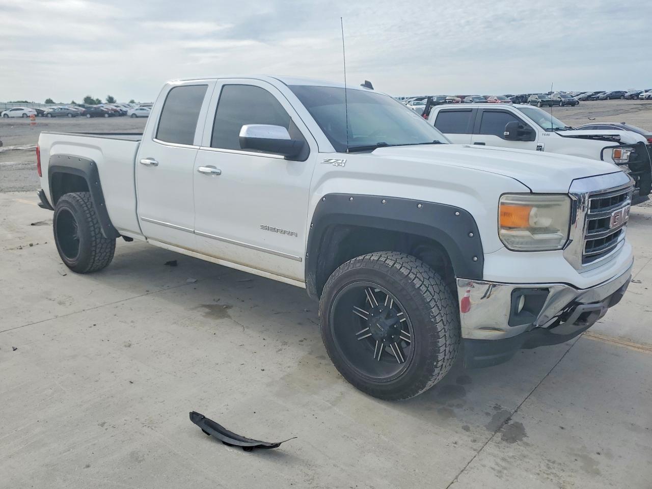 2014 Gmc Sierra K1500 Slt White vin: 1GTV2VEC9EZ146416