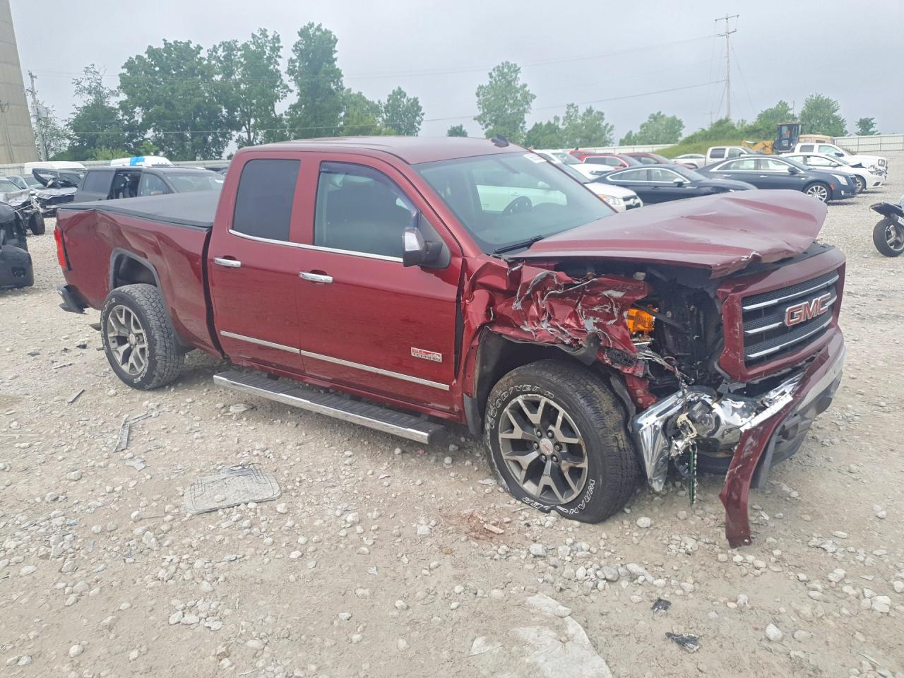 2014 Gmc Sierra K1500 Slt Burgundy vin: 1GTV2VECXEZ203173