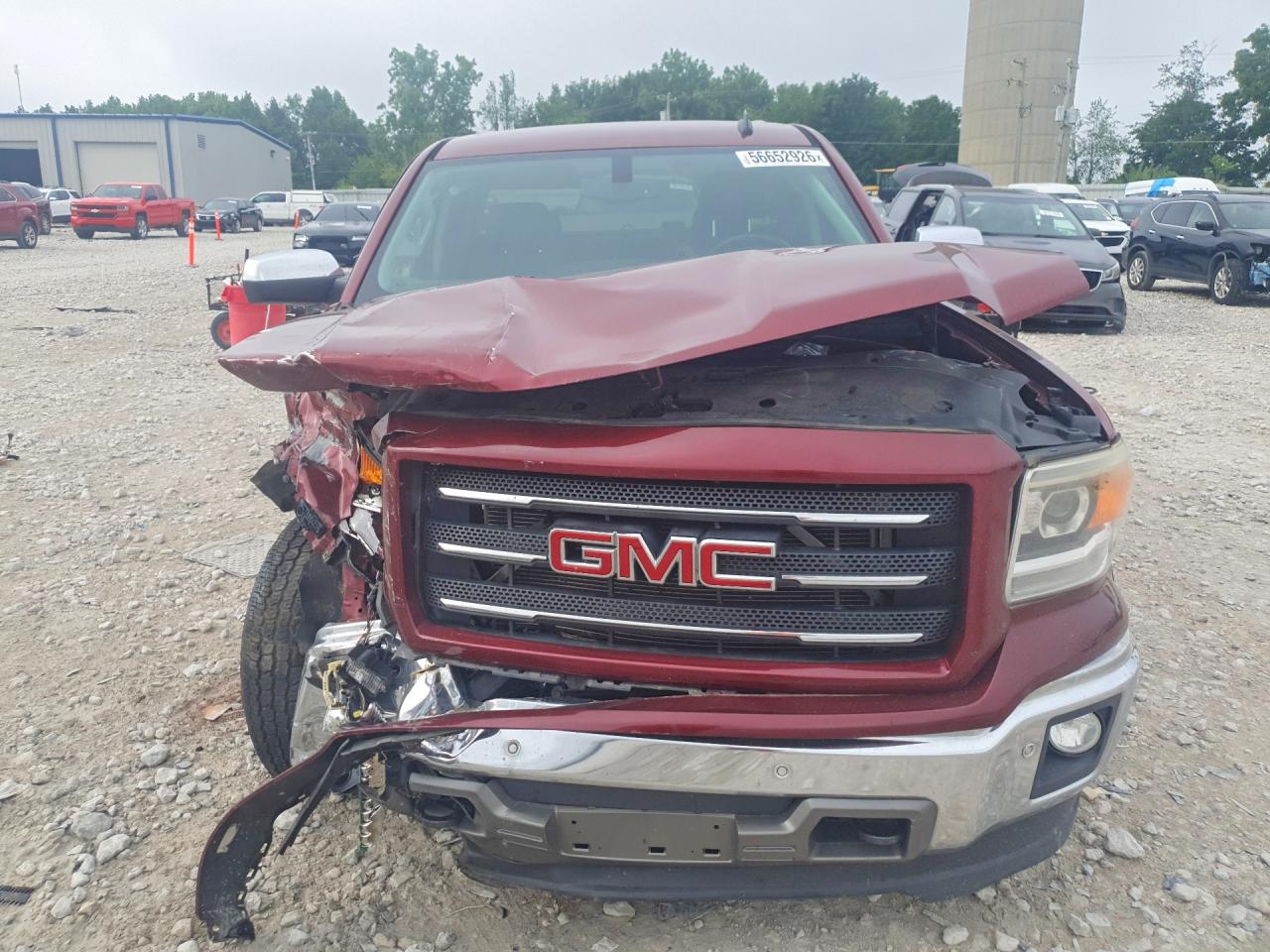 2014 Gmc Sierra K1500 Slt Burgundy vin: 1GTV2VECXEZ203173