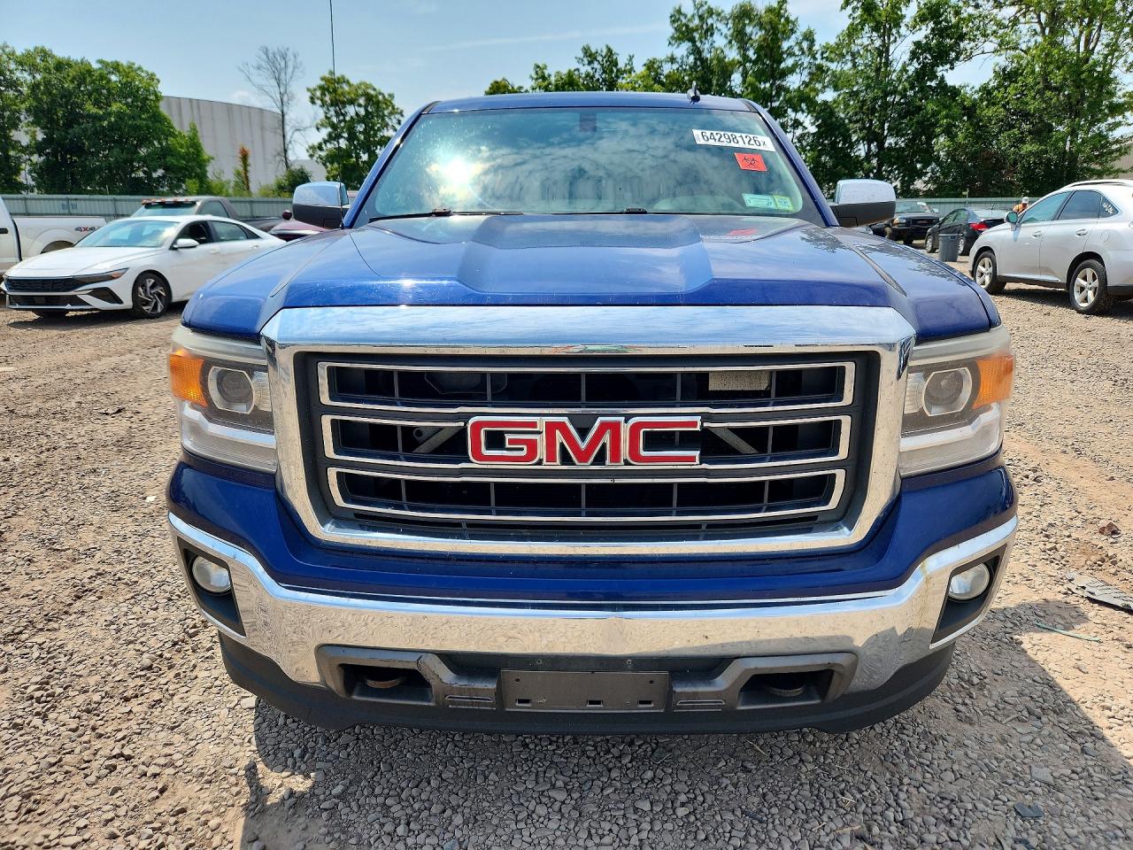 2014 Gmc Sierra K1500 Slt Blue vin: 1GTV2VECXEZ291285