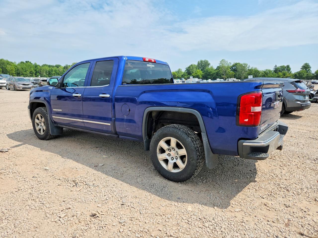 2014 Gmc Sierra K1500 Slt Blue vin: 1GTV2VECXEZ291285