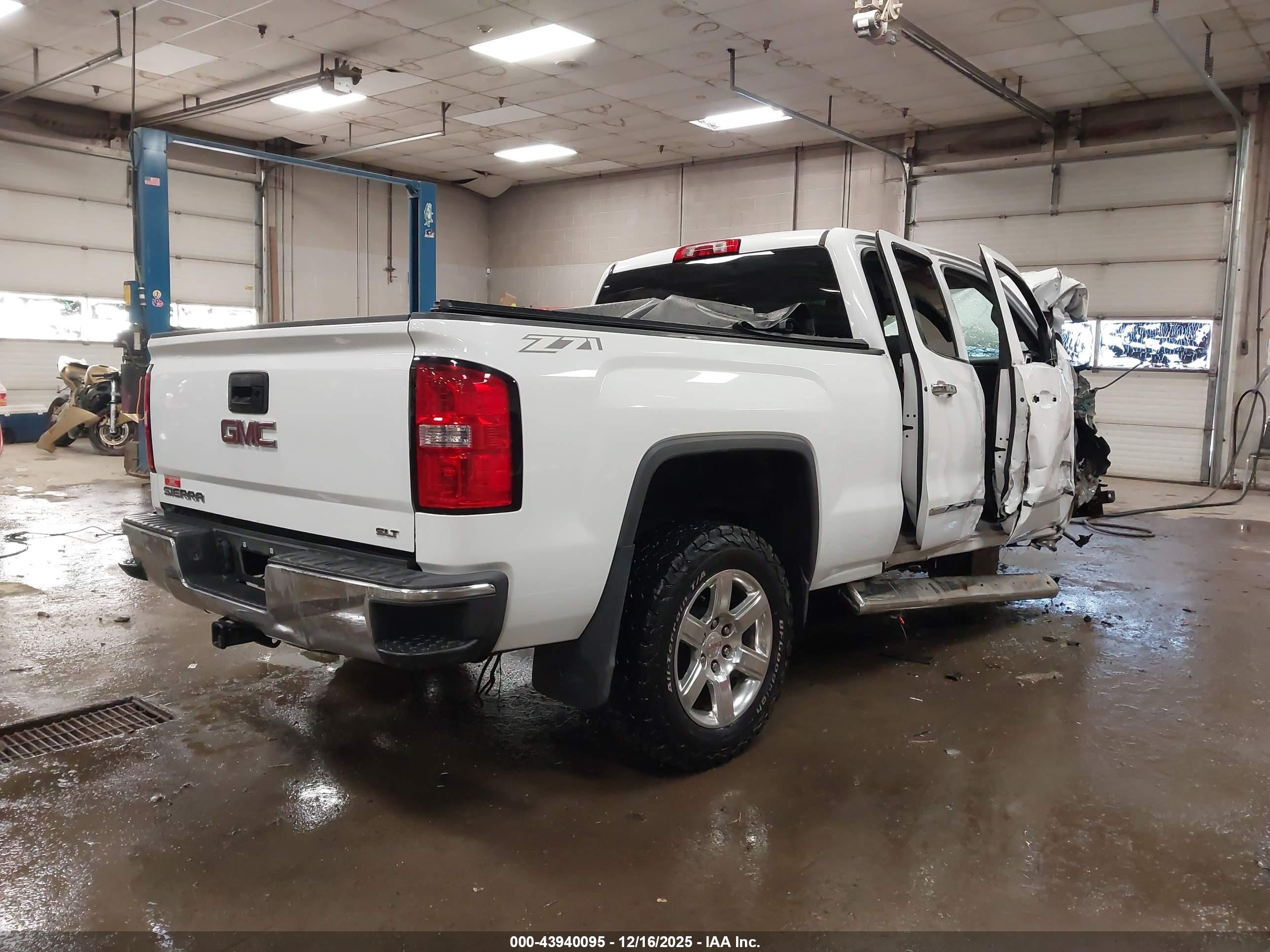 2014 Gmc Sierra 1500 Slt White vin: 1GTV2VECXEZ375753