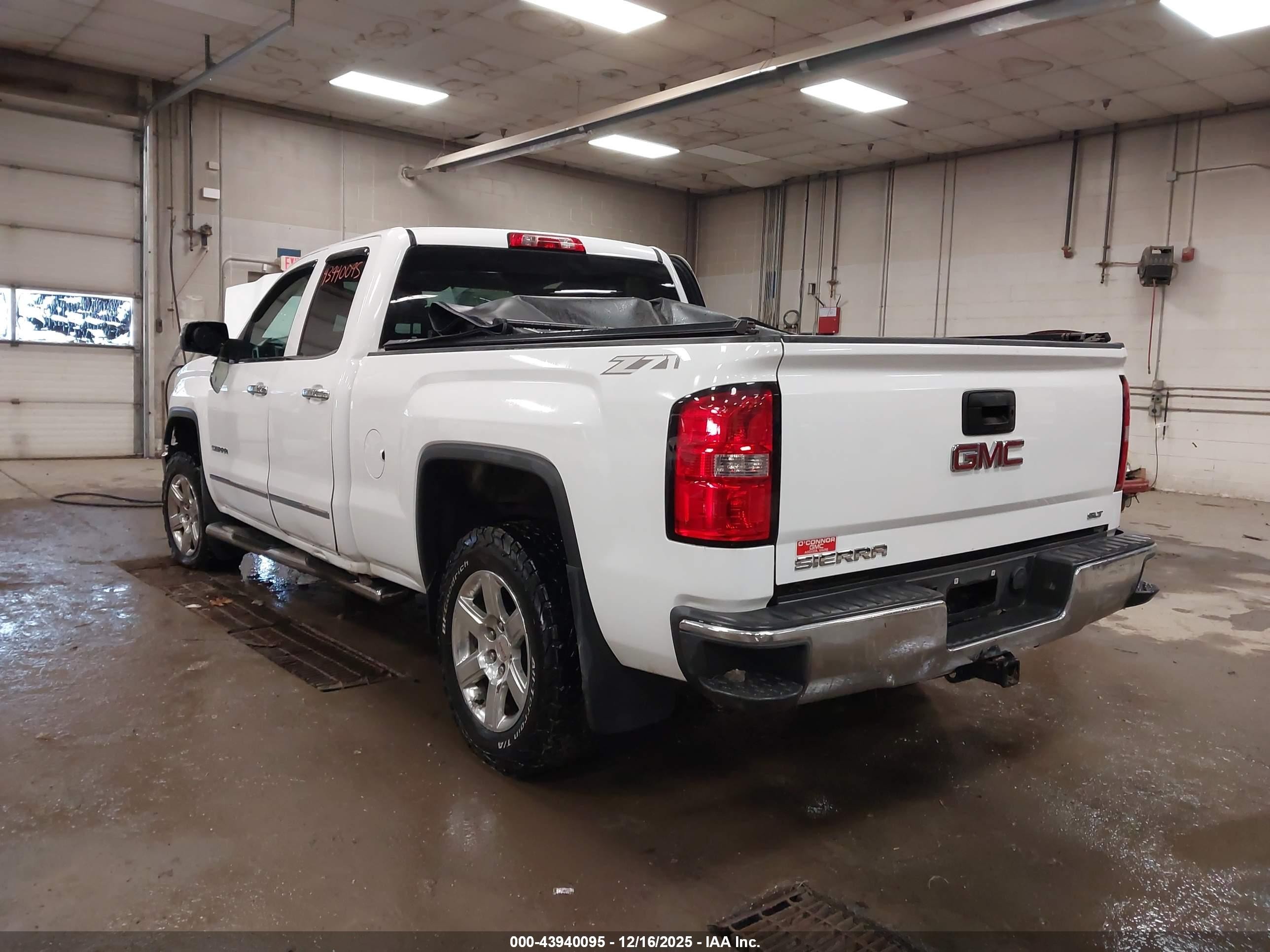 2014 Gmc Sierra 1500 Slt White vin: 1GTV2VECXEZ375753