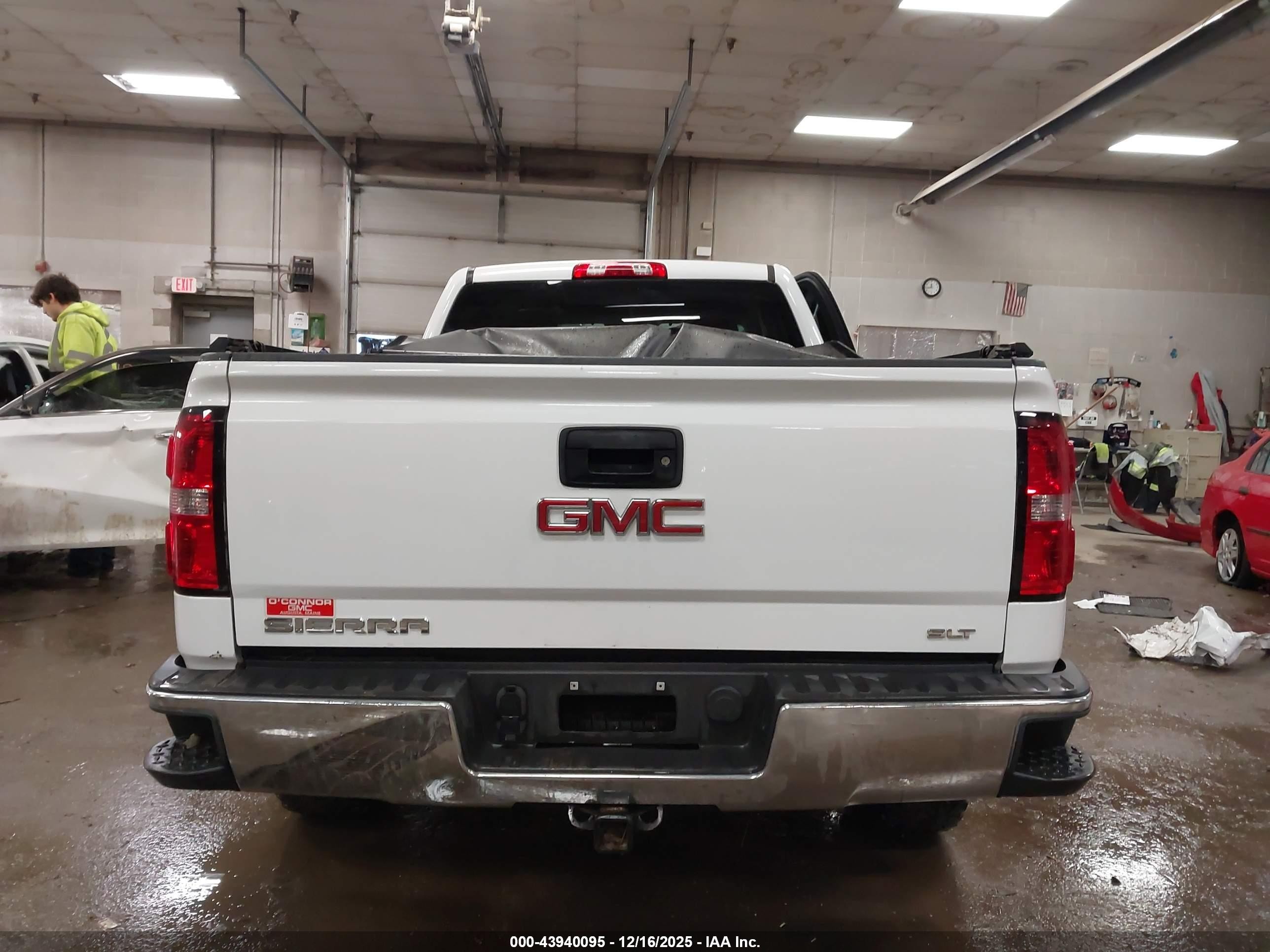 2014 Gmc Sierra 1500 Slt White vin: 1GTV2VECXEZ375753
