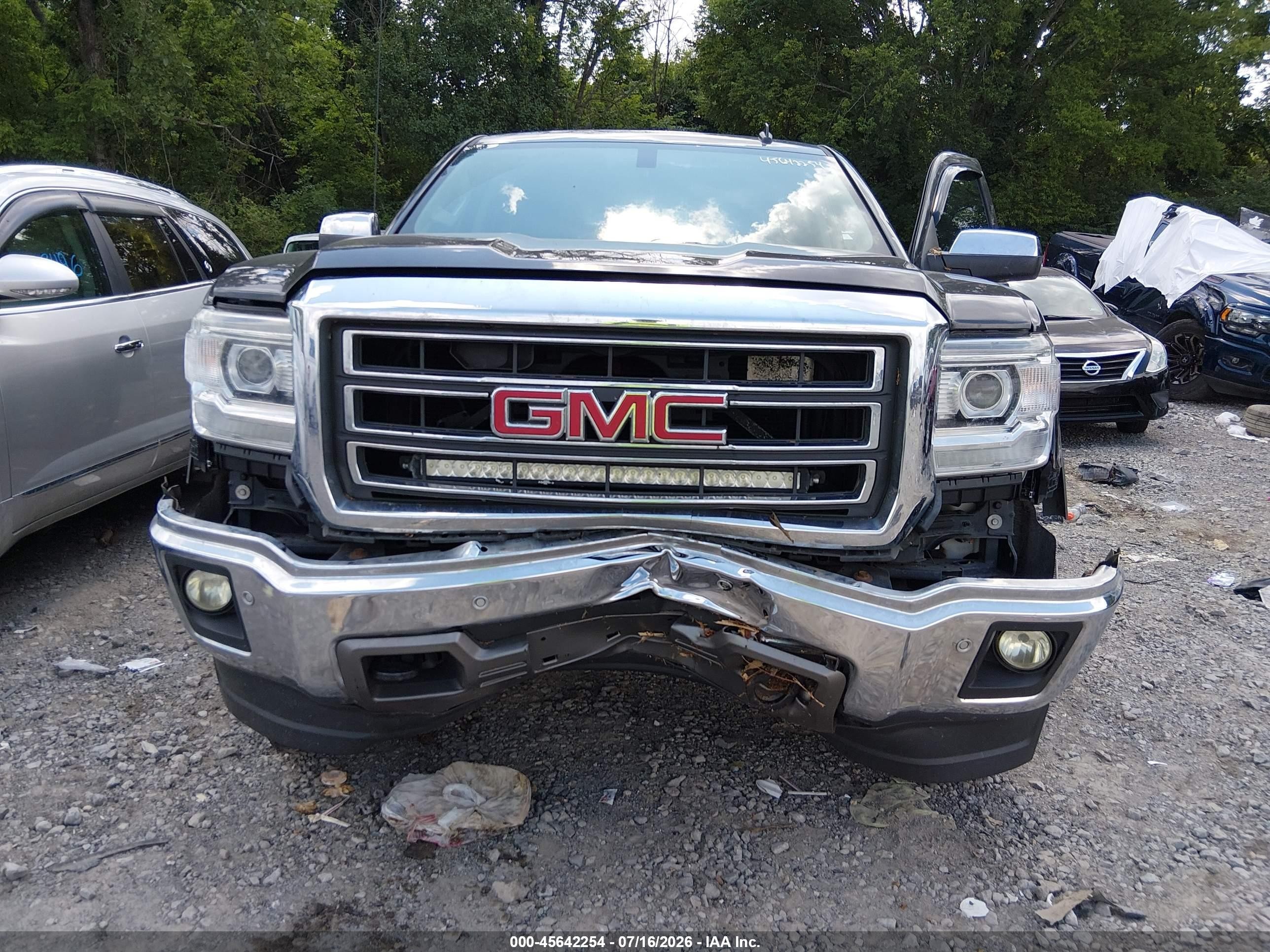 2014 Gmc Sierra 1500 Slt Gray vin: 1GTV2VEJ2EZ193348