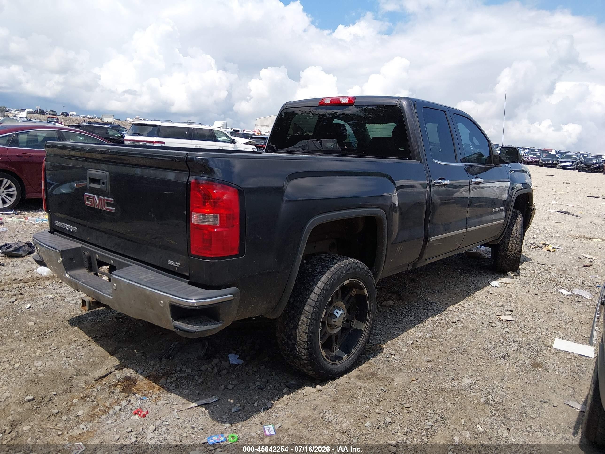2014 Gmc Sierra 1500 Slt Gray vin: 1GTV2VEJ2EZ193348