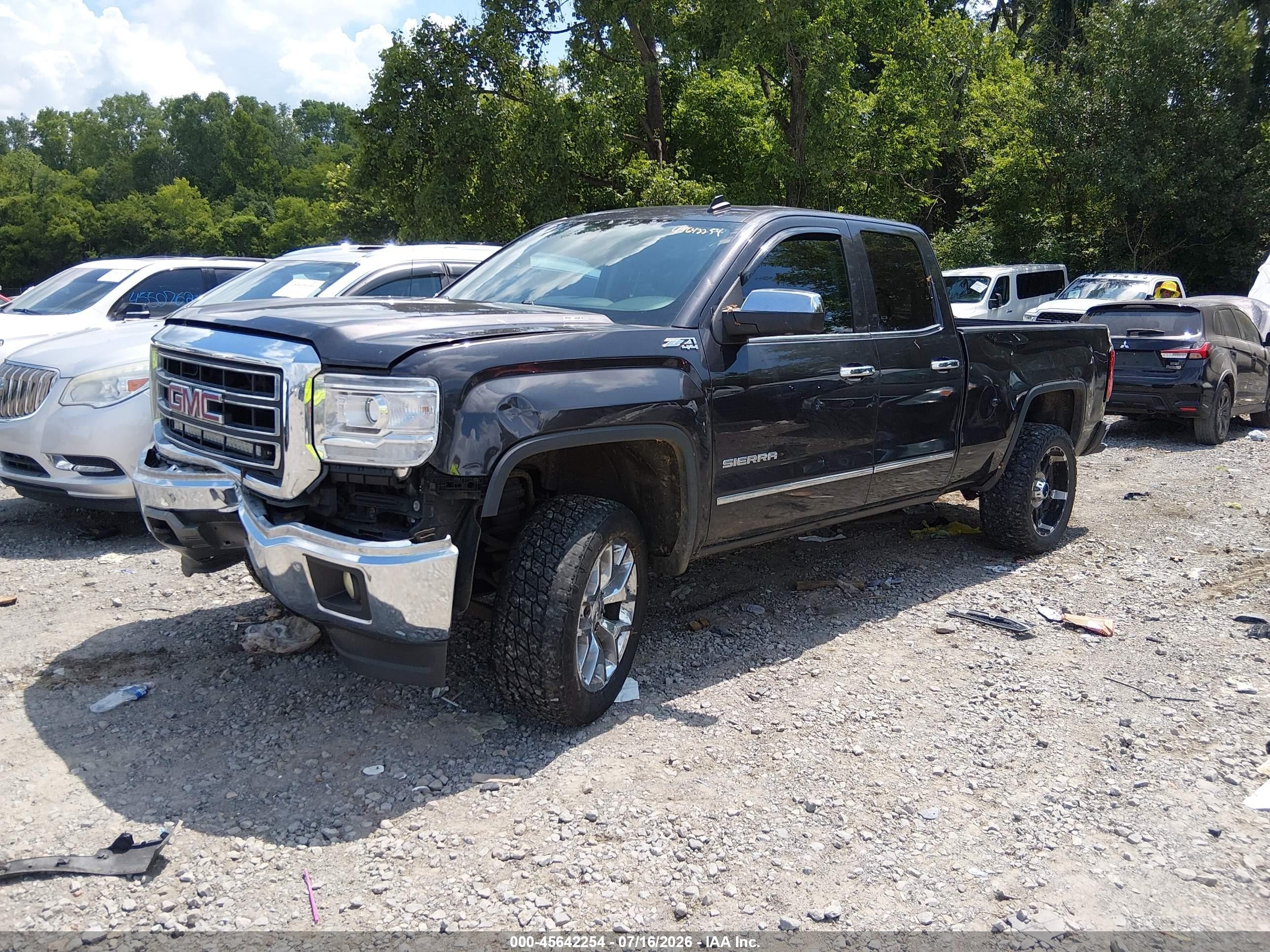 2014 Gmc Sierra 1500 Slt Gray vin: 1GTV2VEJ2EZ193348