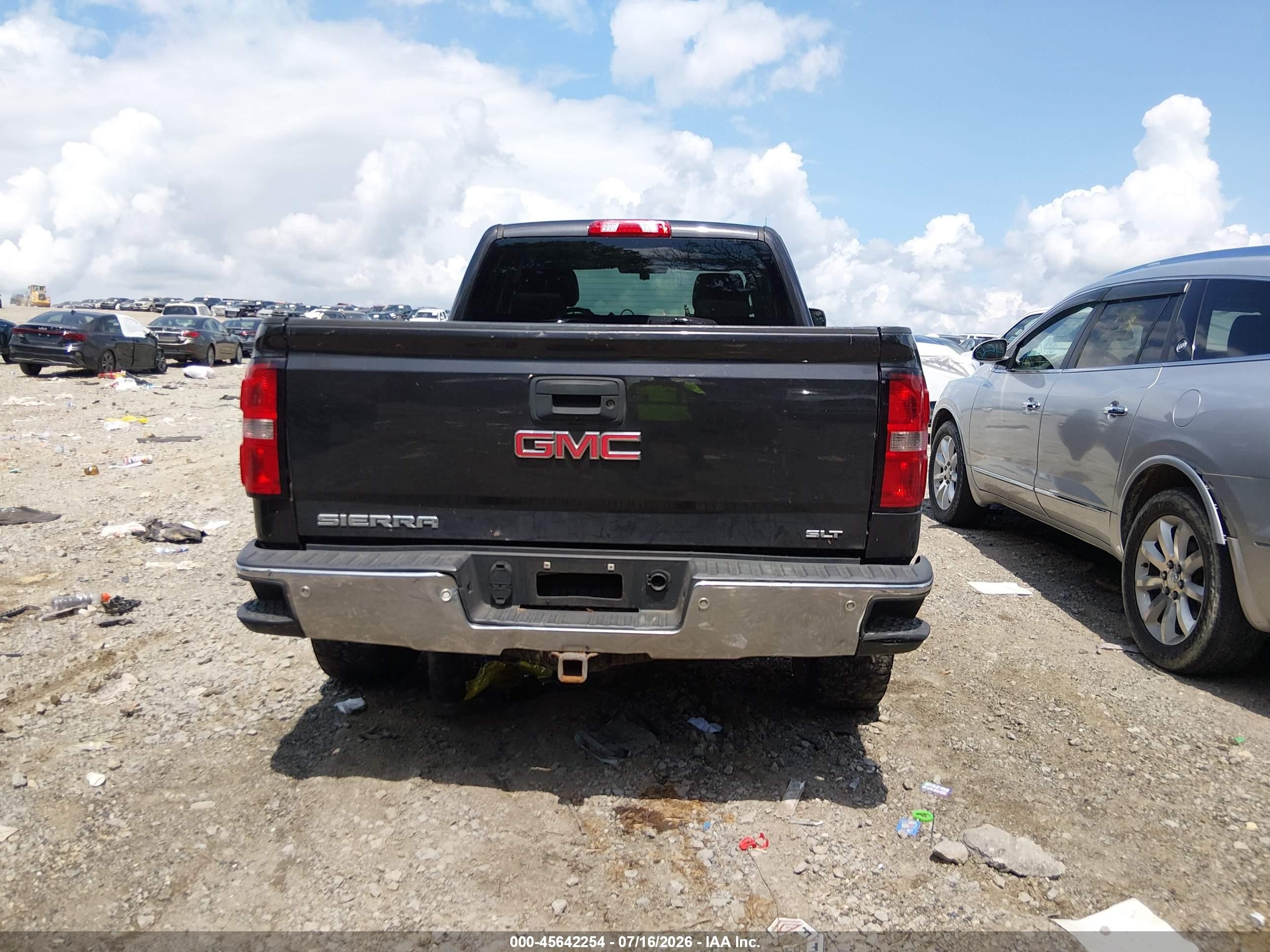 2014 Gmc Sierra 1500 Slt Gray vin: 1GTV2VEJ2EZ193348