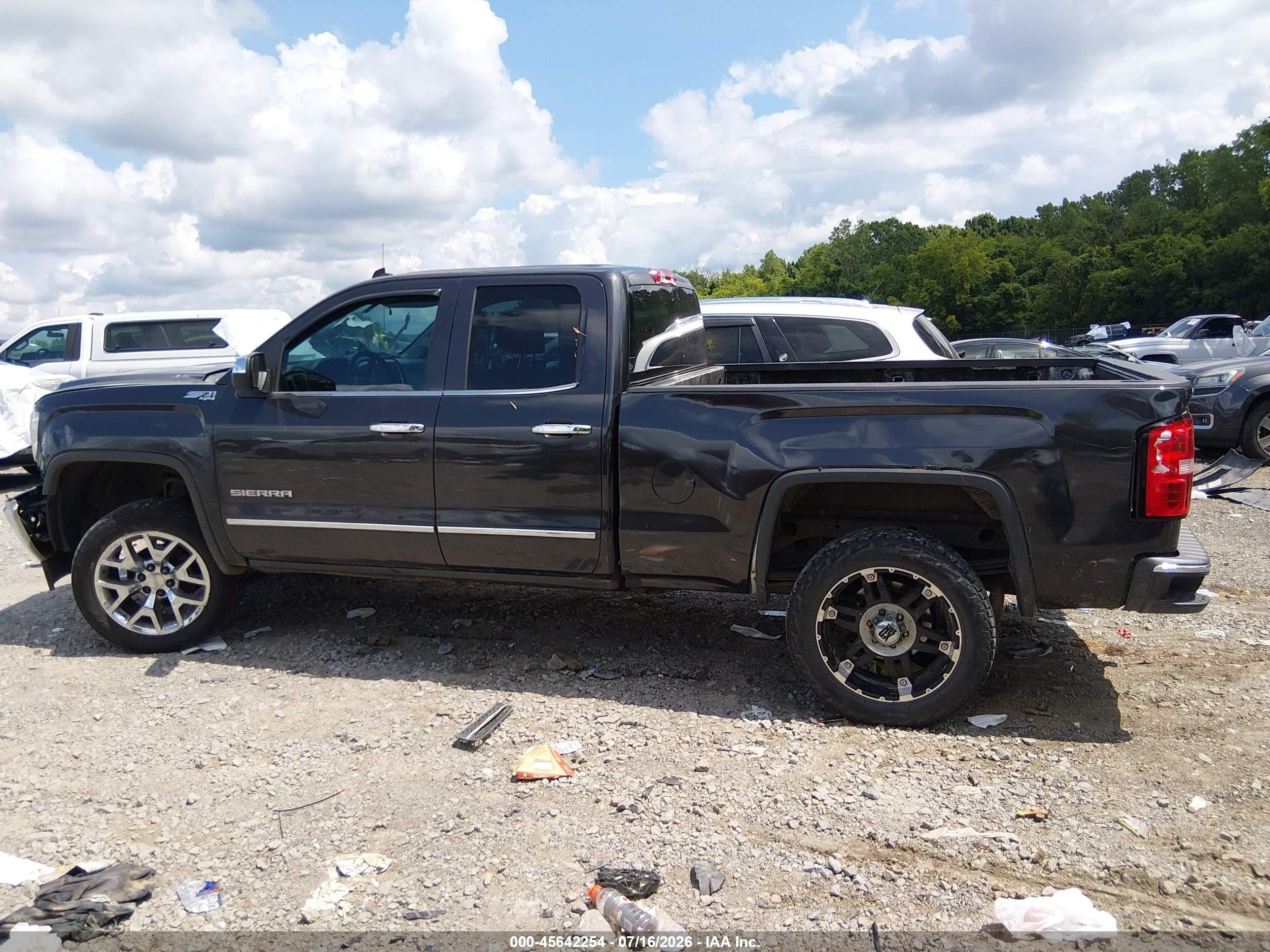 2014 Gmc Sierra 1500 Slt Gray vin: 1GTV2VEJ2EZ193348