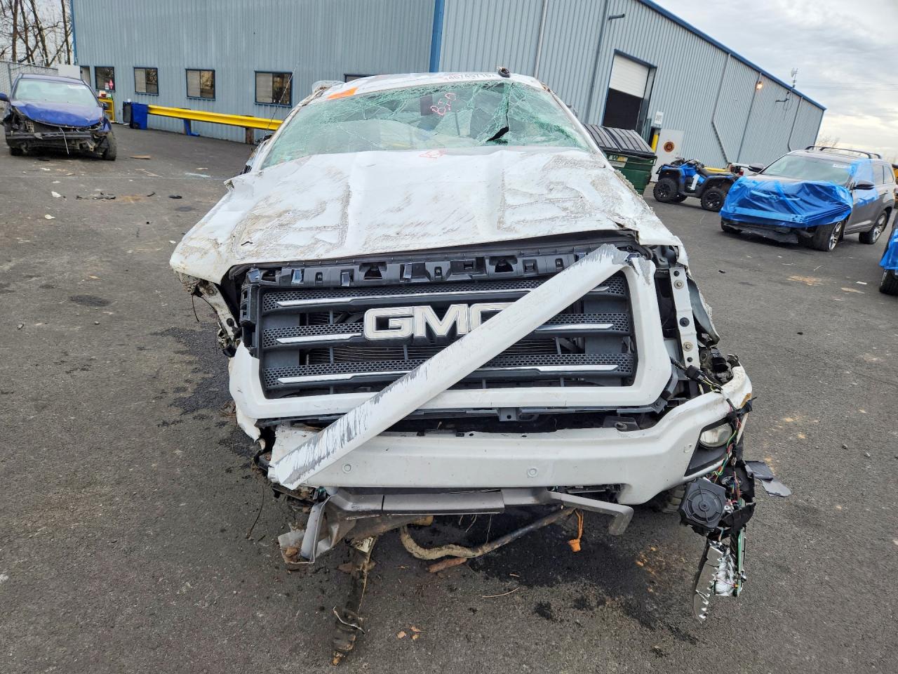 2015 Gmc Sierra K1500 Slt White vin: 1GTV2VEJ2FZ264291