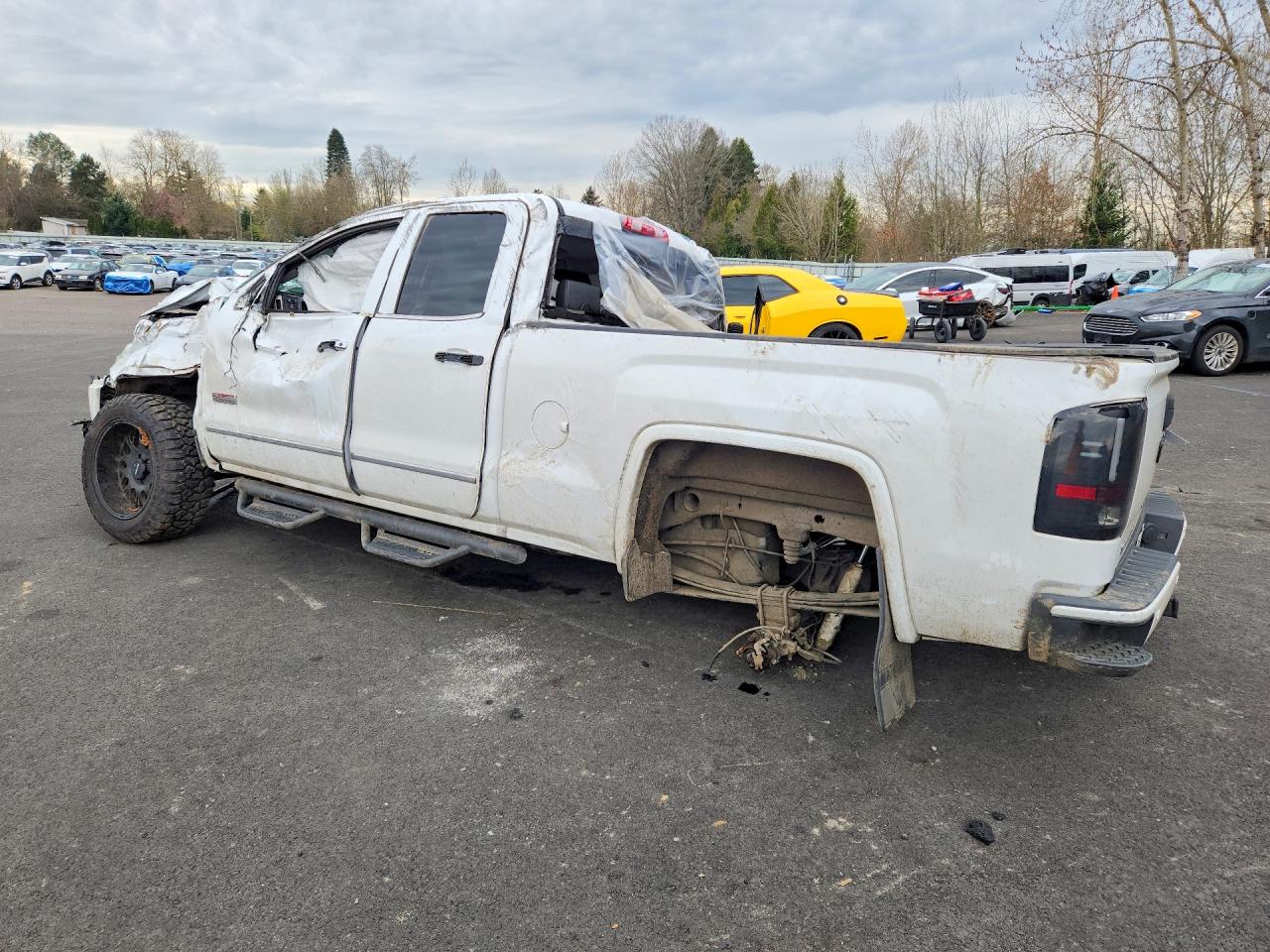 2015 Gmc Sierra K1500 Slt White vin: 1GTV2VEJ2FZ264291