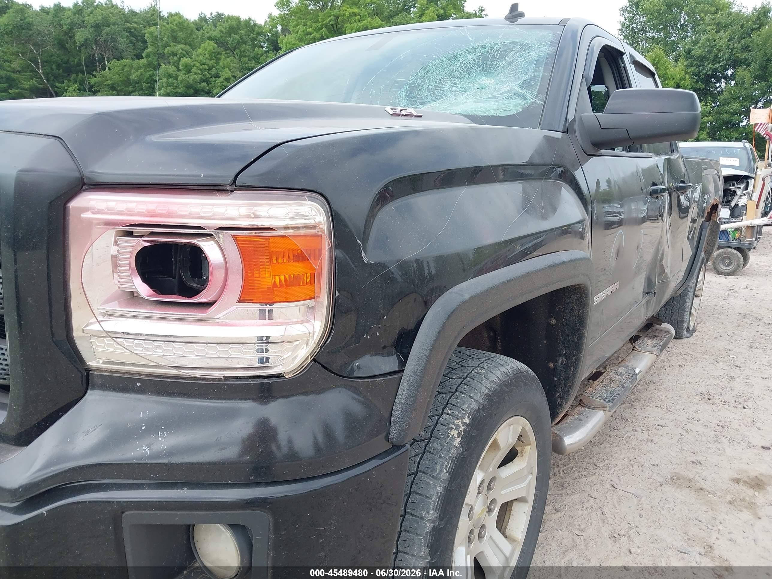 2014 Gmc Sierra 1500 Slt Black vin: 1GTV2VEJ7EZ201637