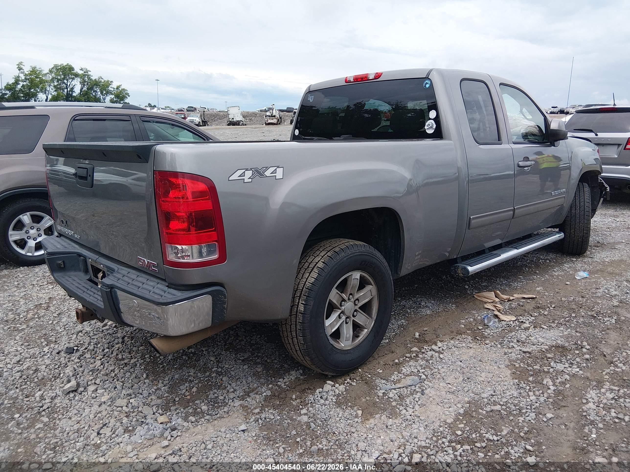2013 Gmc Sierra 1500 Slt Gray vin: 1GTV2WE24DZ281394