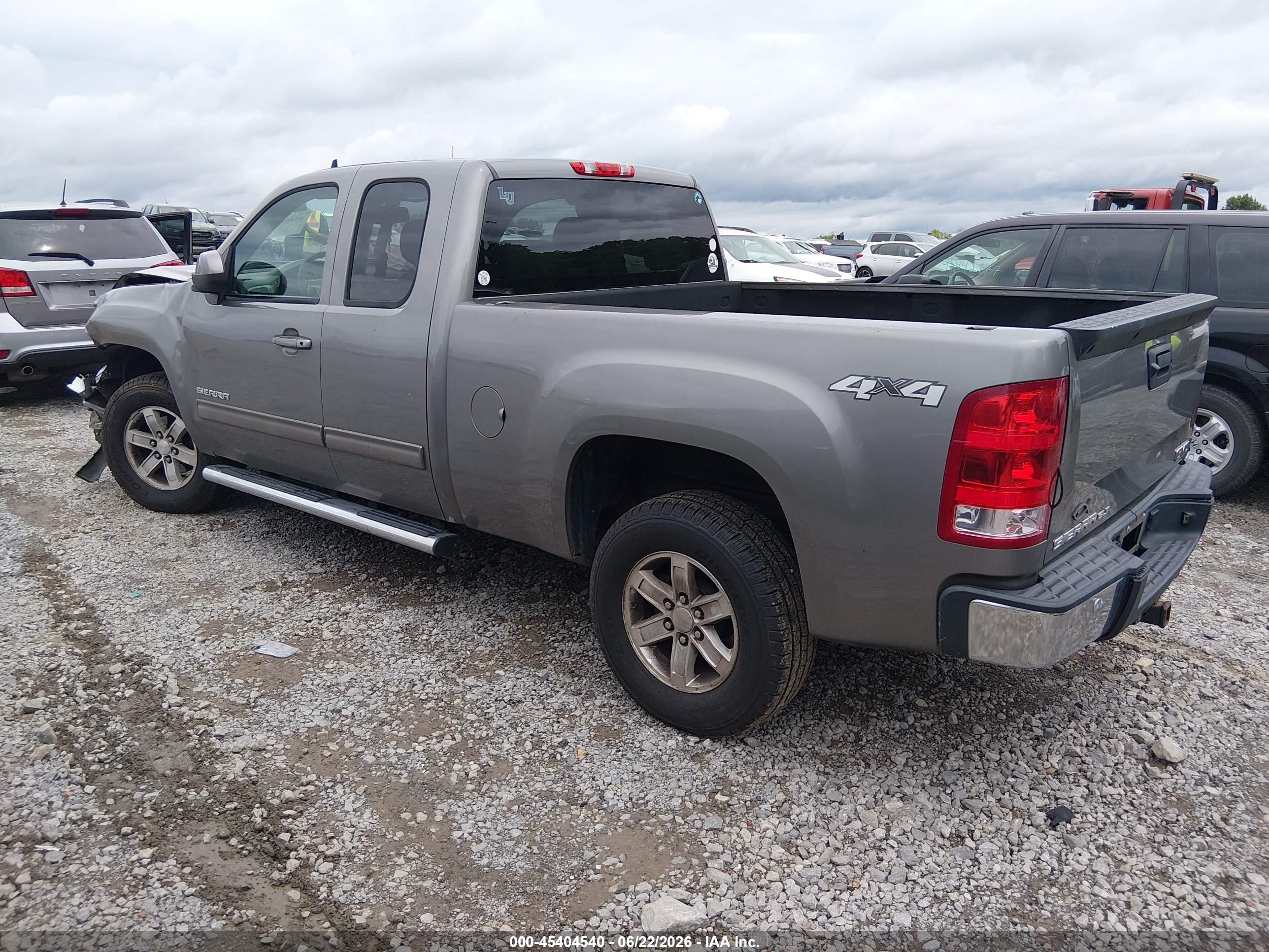 2013 Gmc Sierra 1500 Slt Gray vin: 1GTV2WE24DZ281394