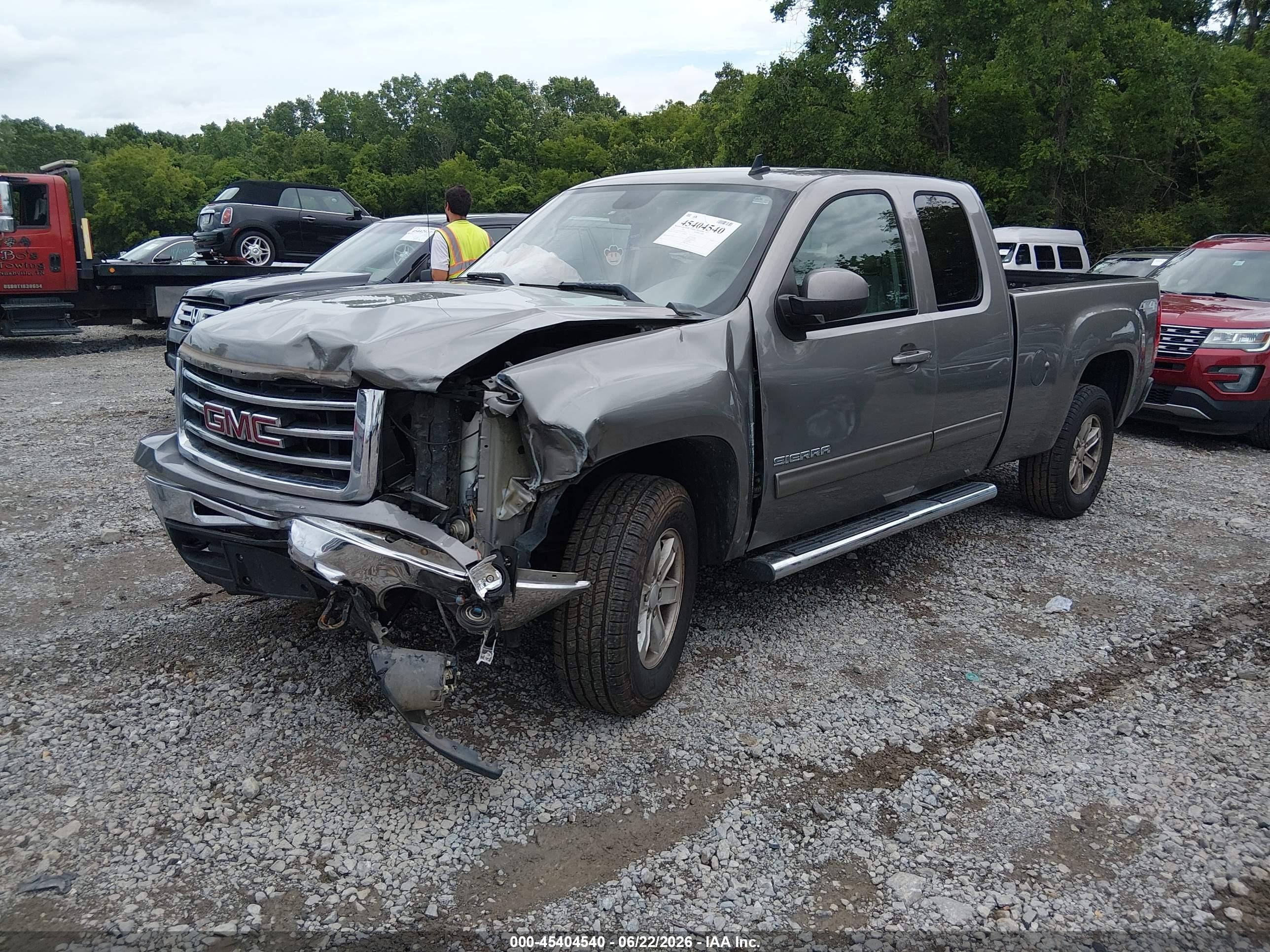 2013 Gmc Sierra 1500 Slt Gray vin: 1GTV2WE24DZ281394