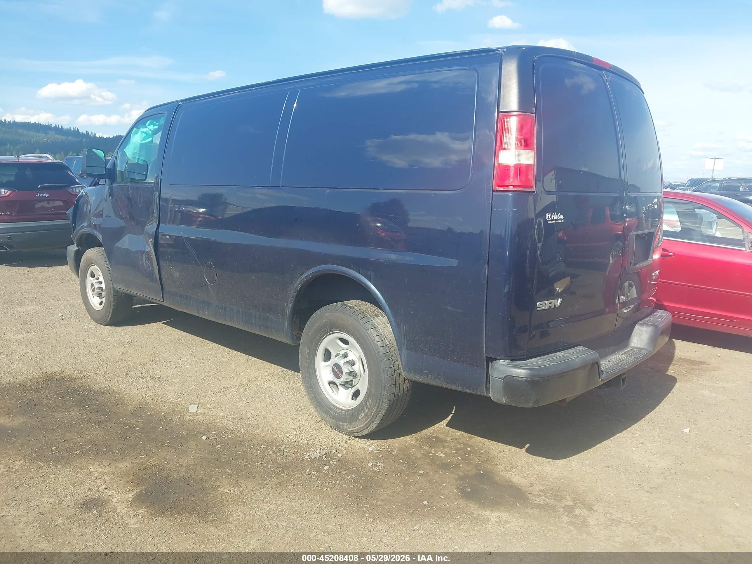 2016 Gmc Savana 2500 Work Van Dark Blue vin: 1GTW7AFF6G1180662