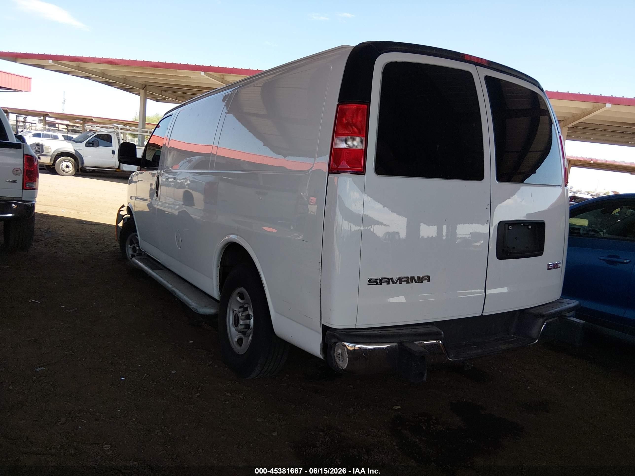 2022 Gmc Savana Cargo Rwd 2500 Regular Wheelbase Work Van White vin: 1GTW7AFP7N1156330