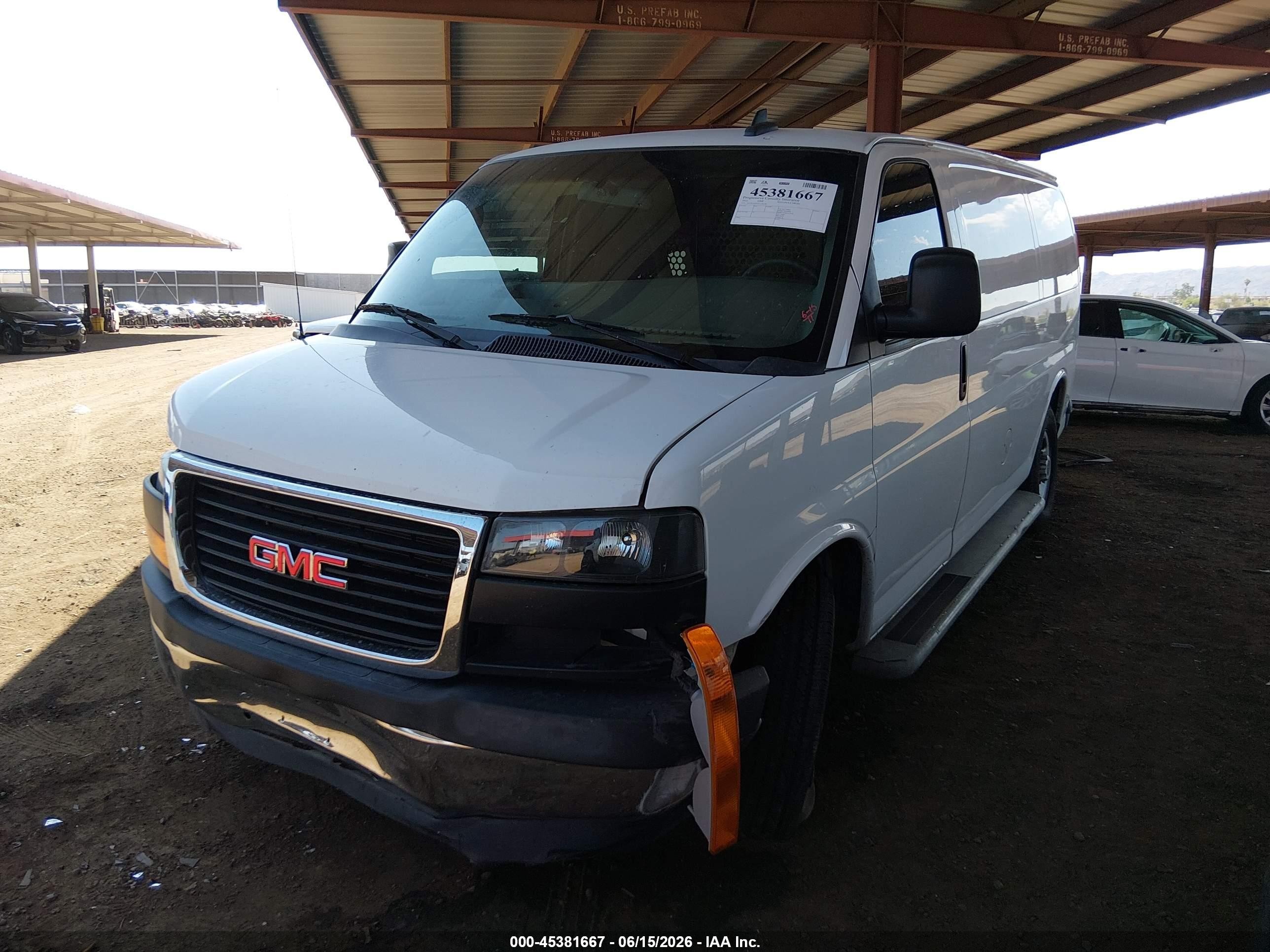 2022 Gmc Savana Cargo Rwd 2500 Regular Wheelbase Work Van White vin: 1GTW7AFP7N1156330