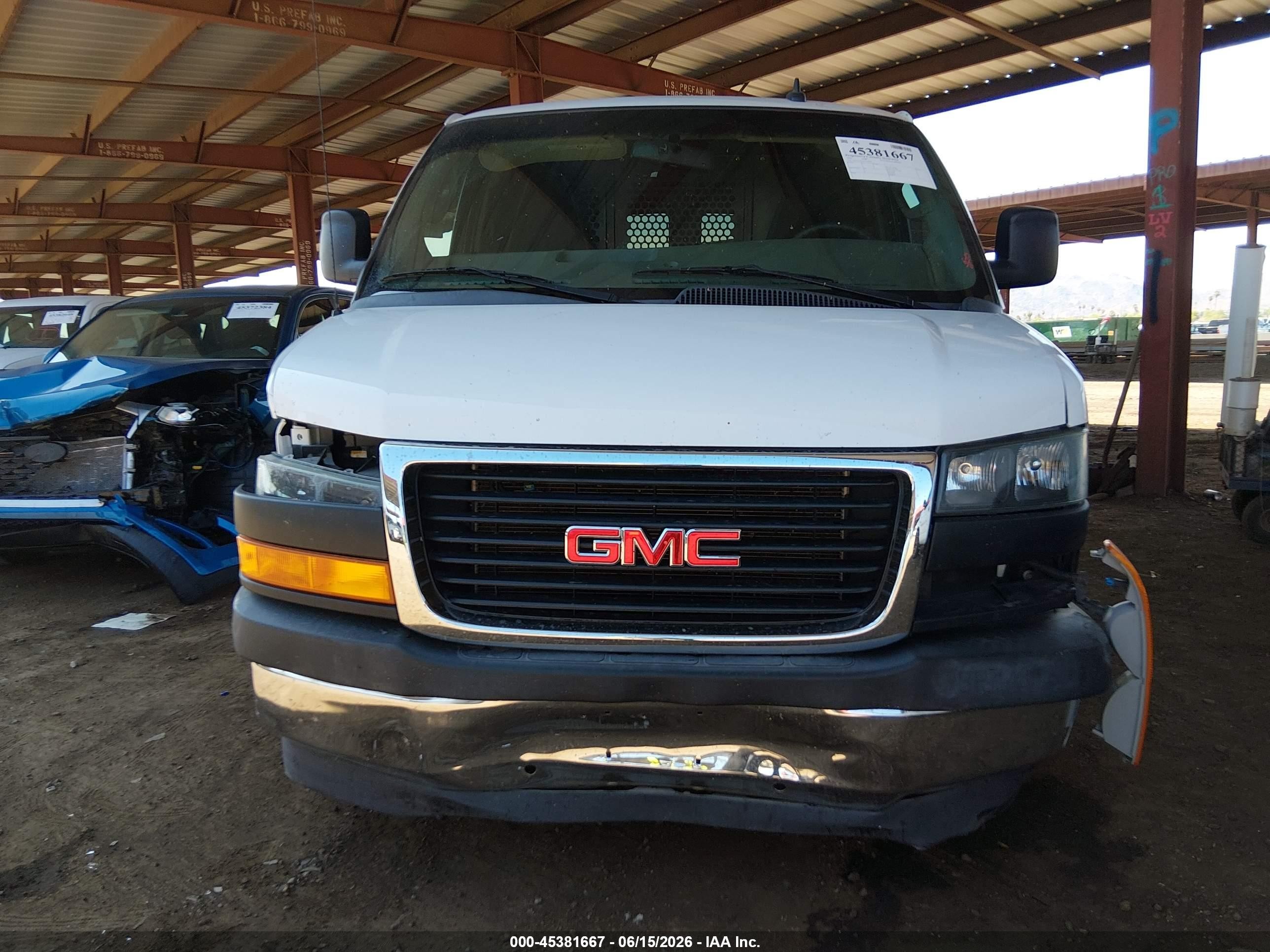 2022 Gmc Savana Cargo Rwd 2500 Regular Wheelbase Work Van White vin: 1GTW7AFP7N1156330
