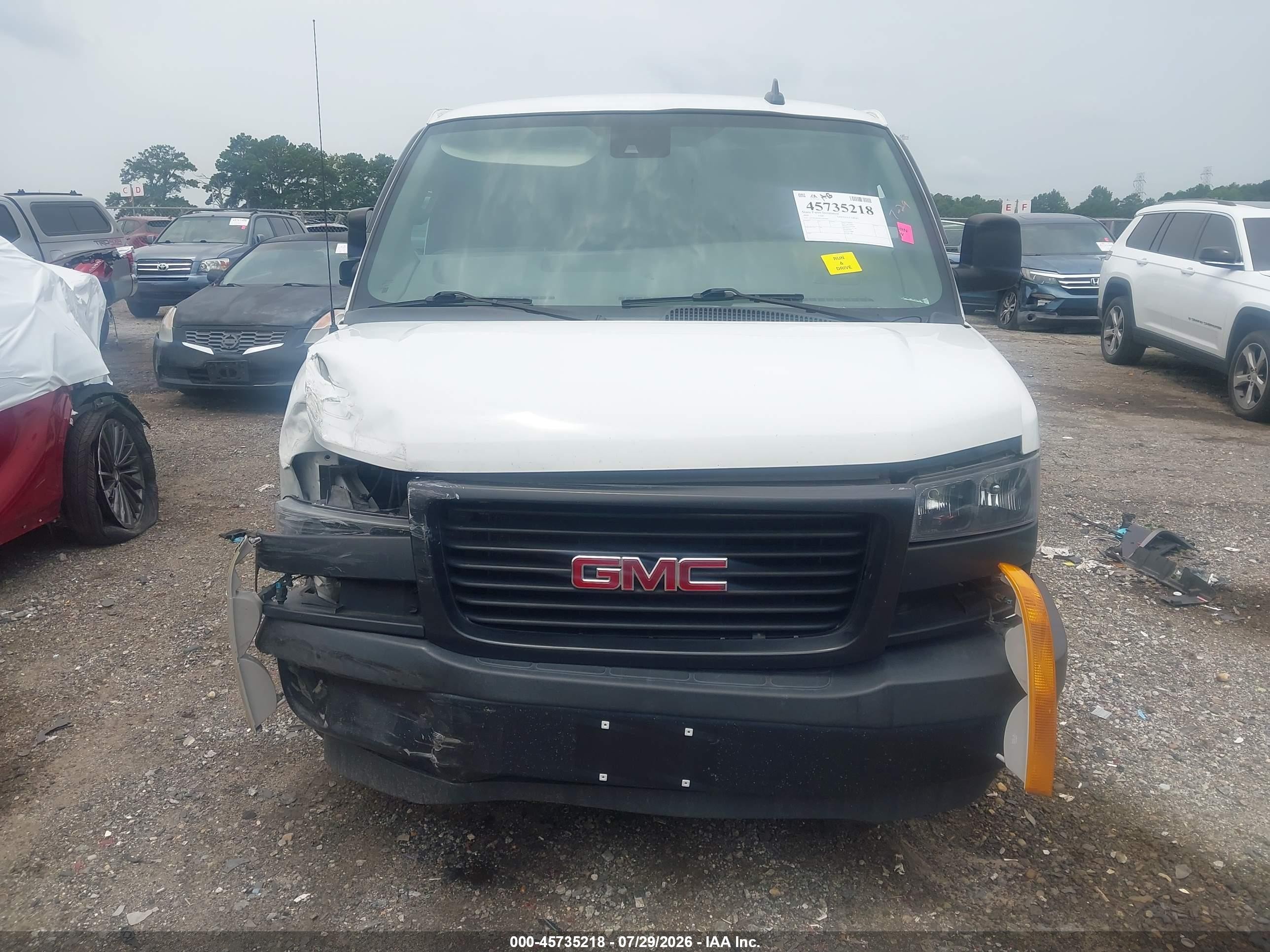 2020 Gmc Savana Cargo Rwd 2500 Extended Wheelbase Work Van White vin: 1GTW7BFP8L1263664