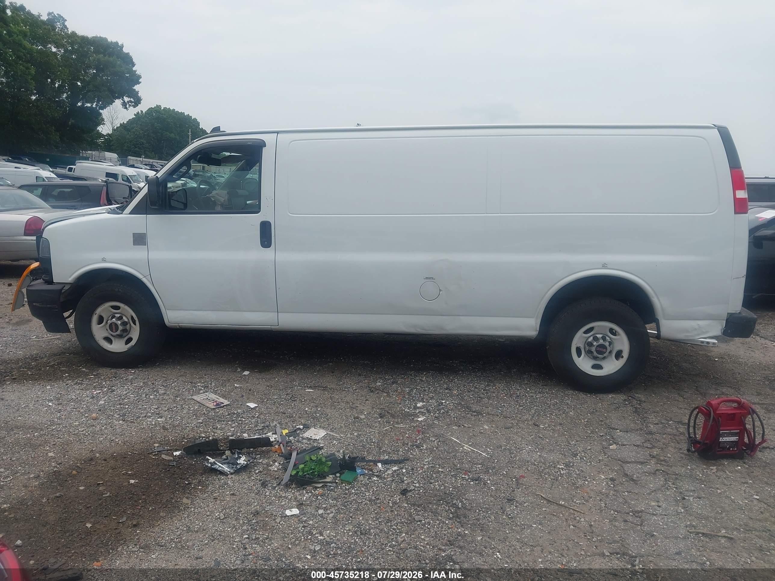2020 Gmc Savana Cargo Rwd 2500 Extended Wheelbase Work Van White vin: 1GTW7BFP8L1263664