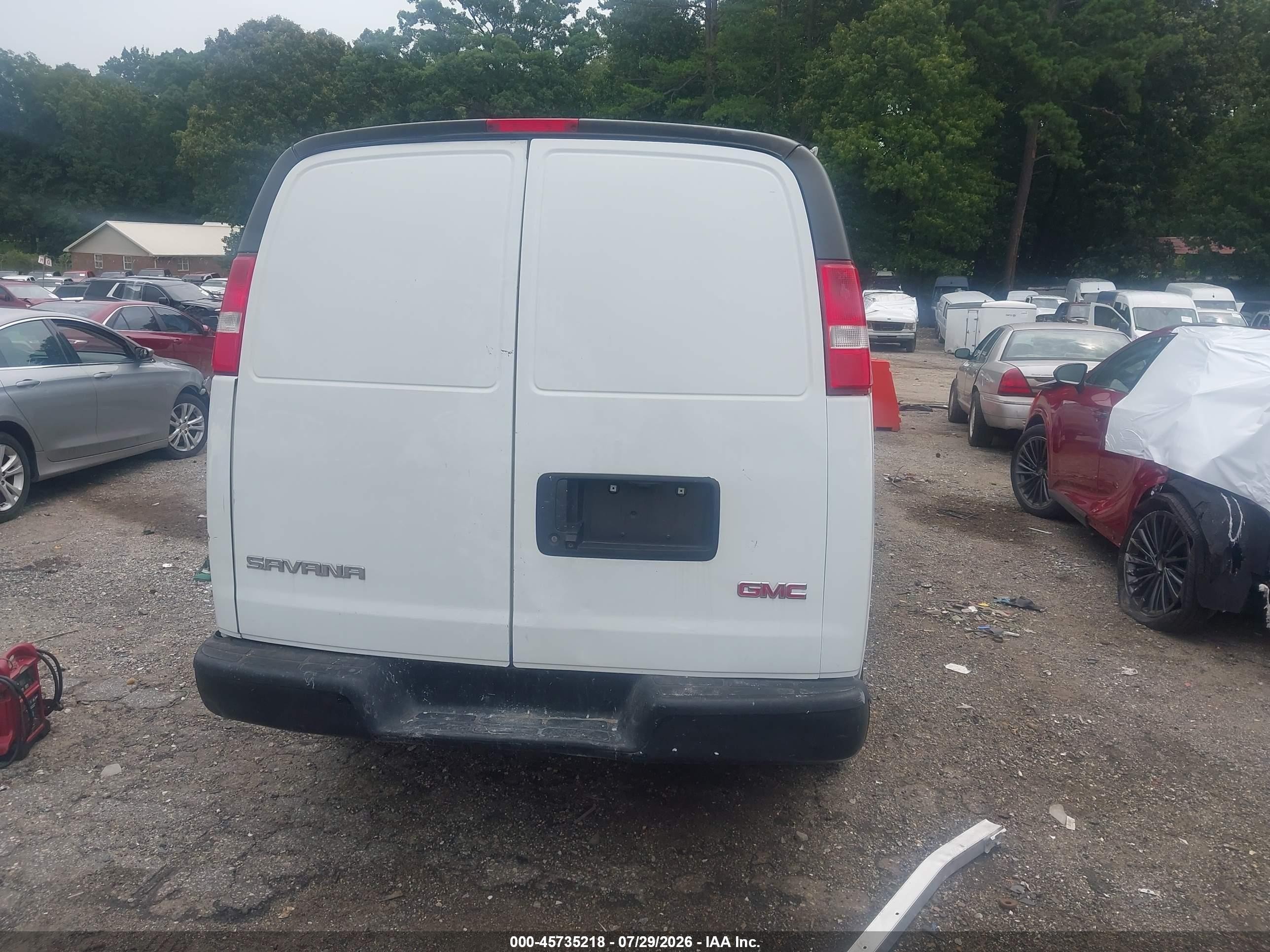 2020 Gmc Savana Cargo Rwd 2500 Extended Wheelbase Work Van White vin: 1GTW7BFP8L1263664
