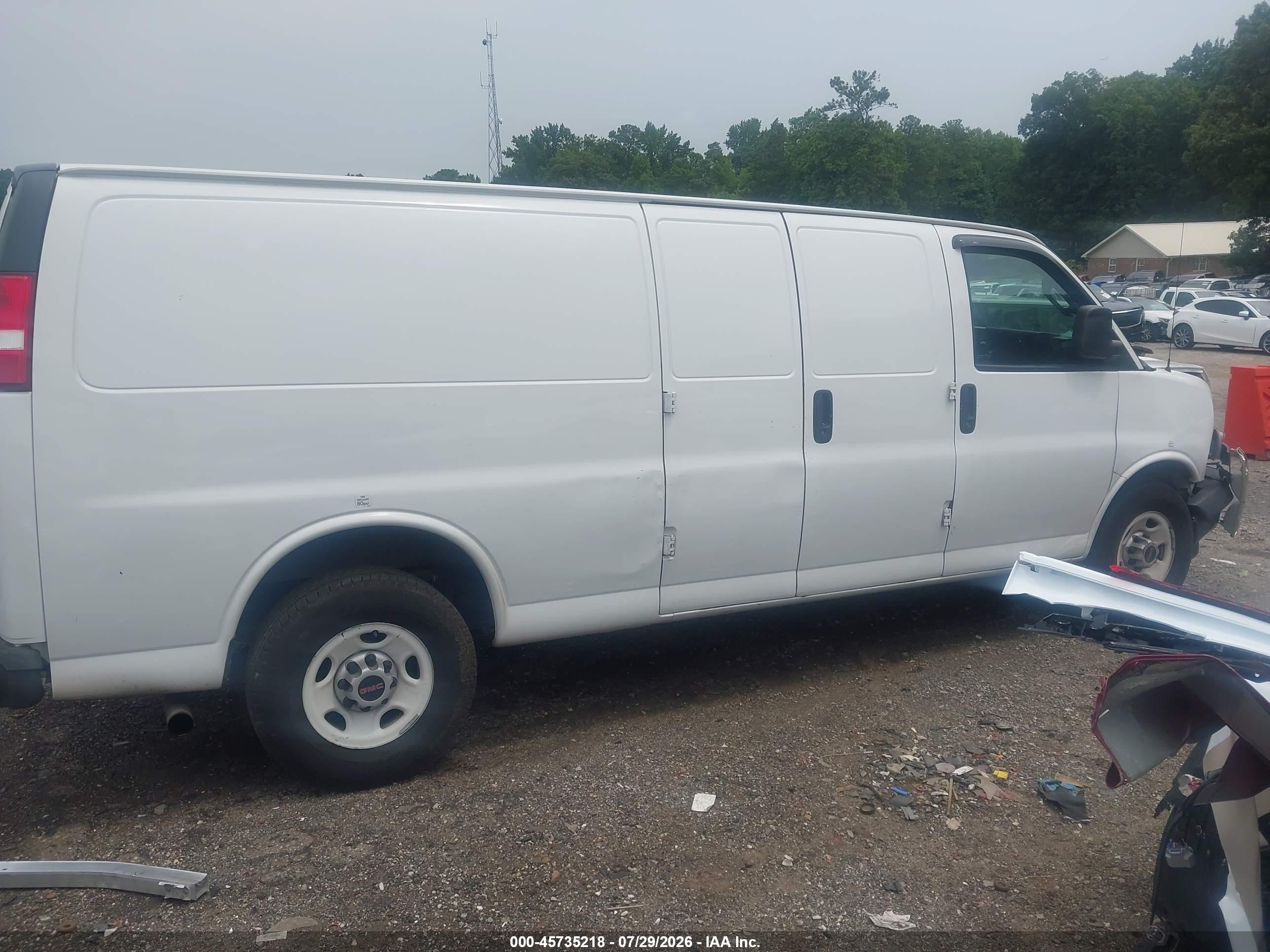 2020 Gmc Savana Cargo Rwd 2500 Extended Wheelbase Work Van White vin: 1GTW7BFP8L1263664