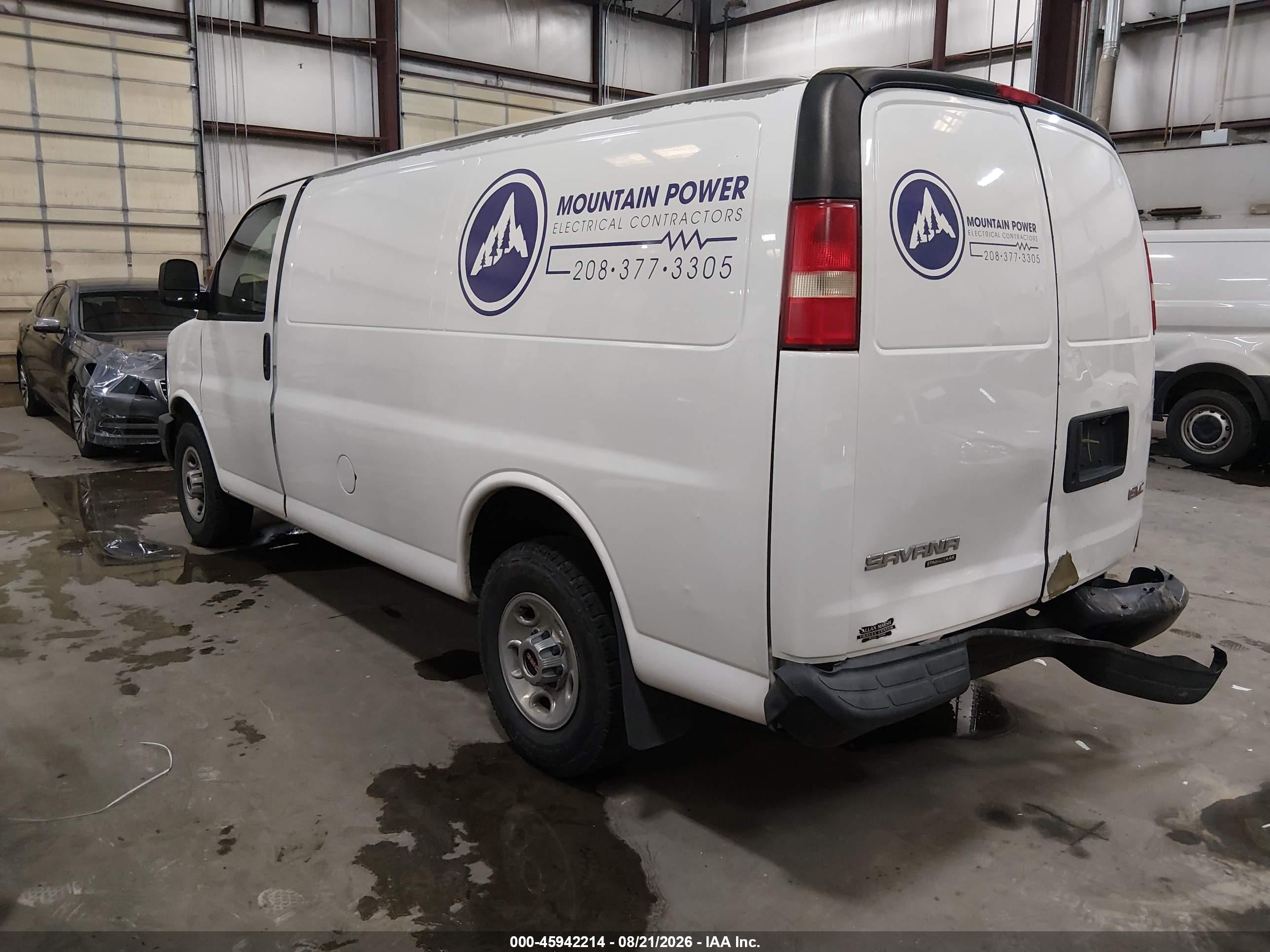 2012 Gmc Savana 2500 Work Van White vin: 1GTW7FBA4C1178295