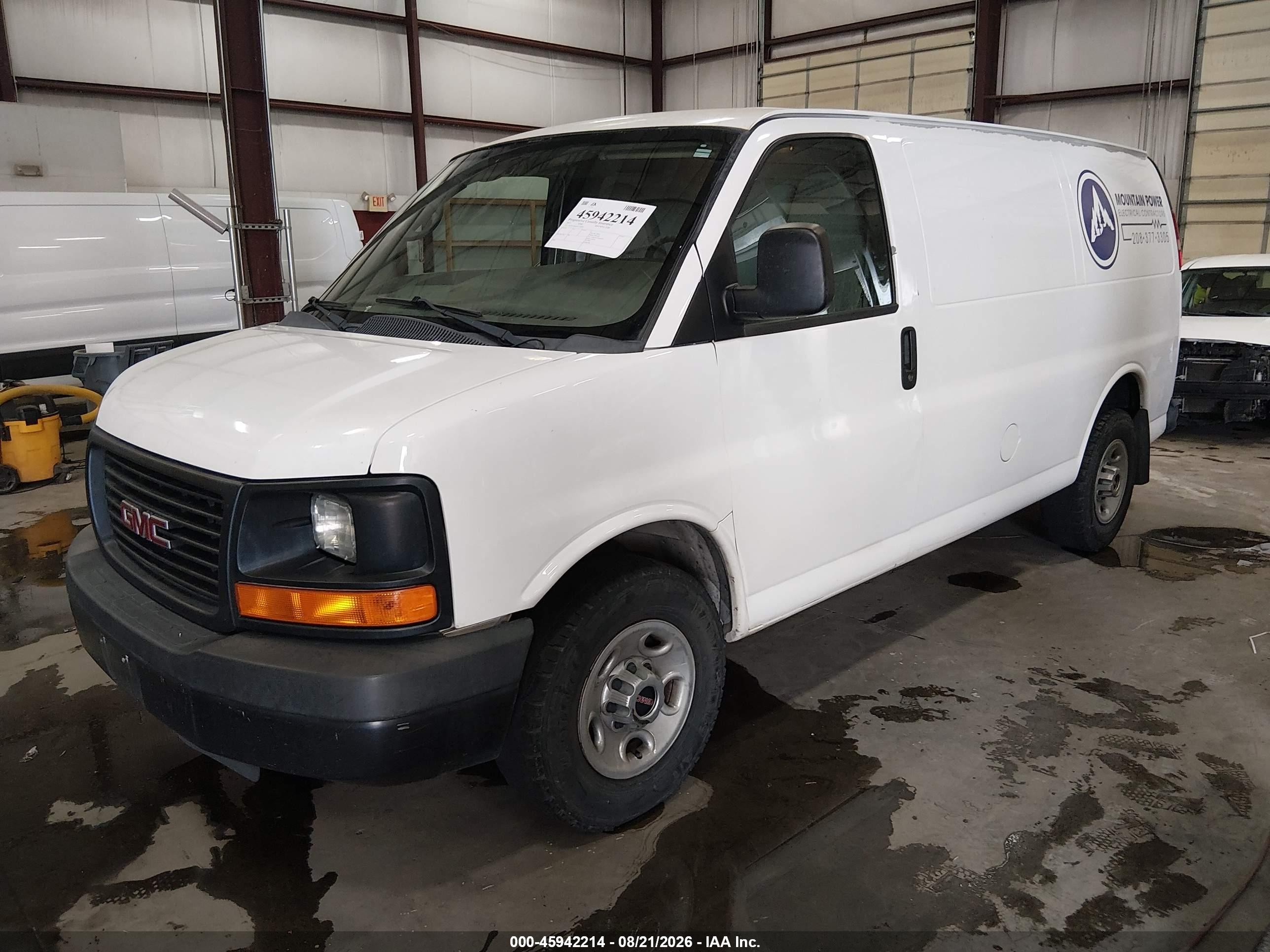 2012 Gmc Savana 2500 Work Van White vin: 1GTW7FBA4C1178295
