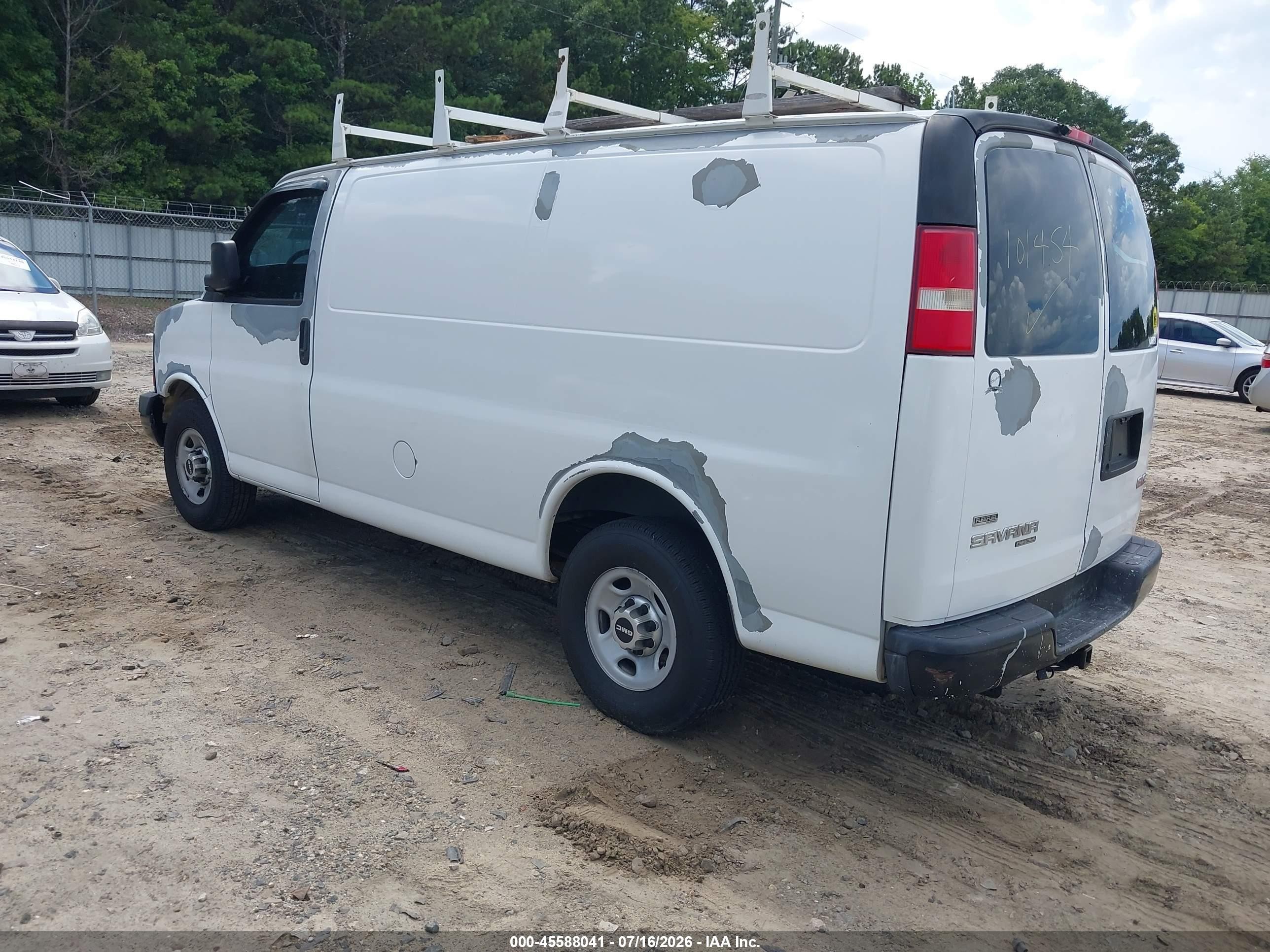 2012 Gmc Savana 2500 Work Van White vin: 1GTW7FBA9C1101454