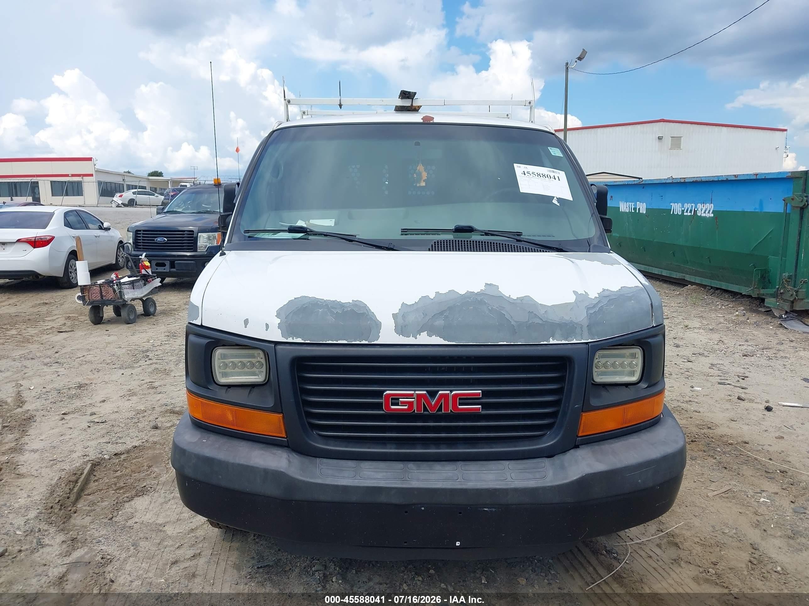 2012 Gmc Savana 2500 Work Van White vin: 1GTW7FBA9C1101454