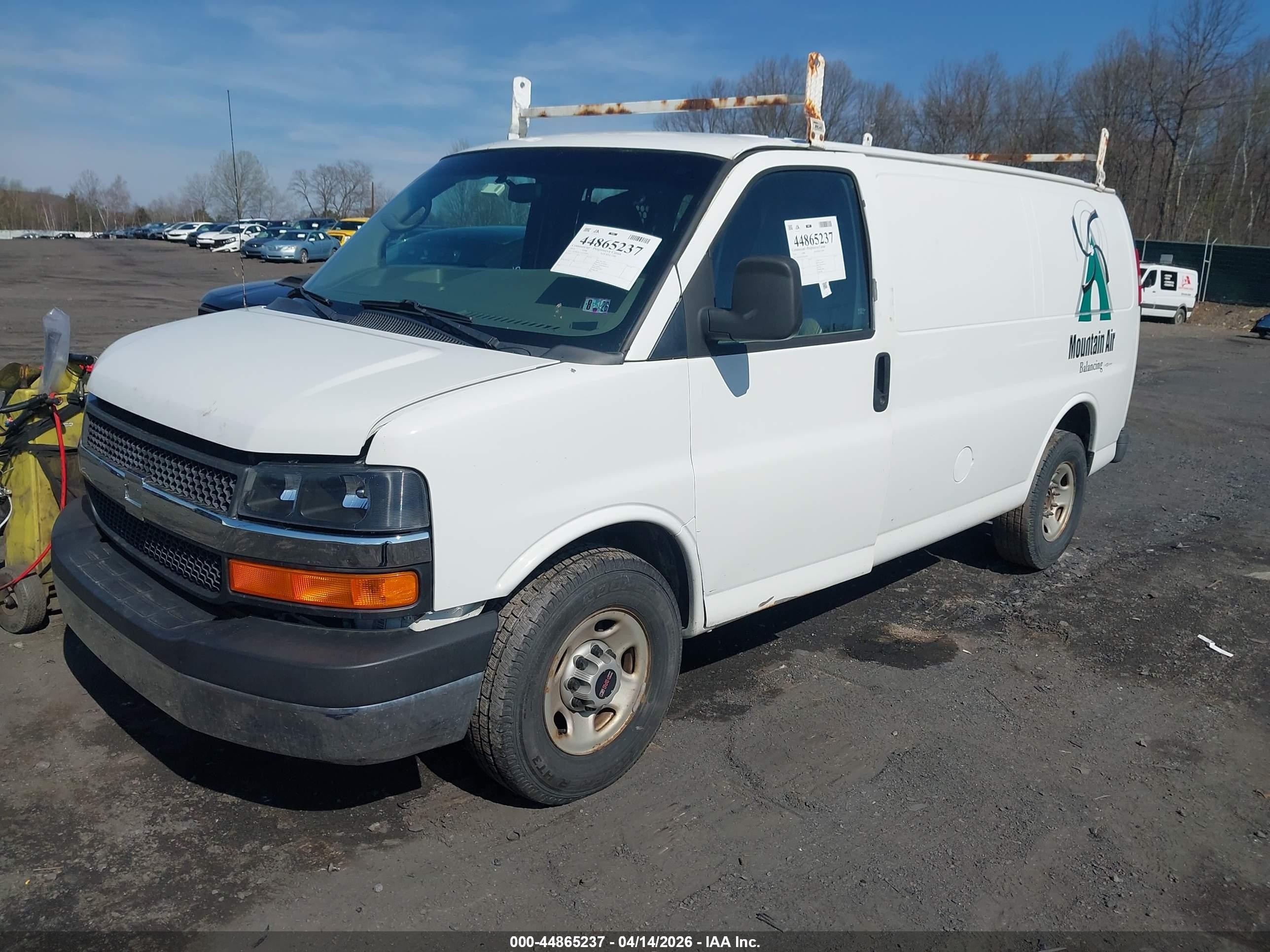 2014 Gmc Savana 2500 Work Van White vin: 1GTW7FCA1E1910092