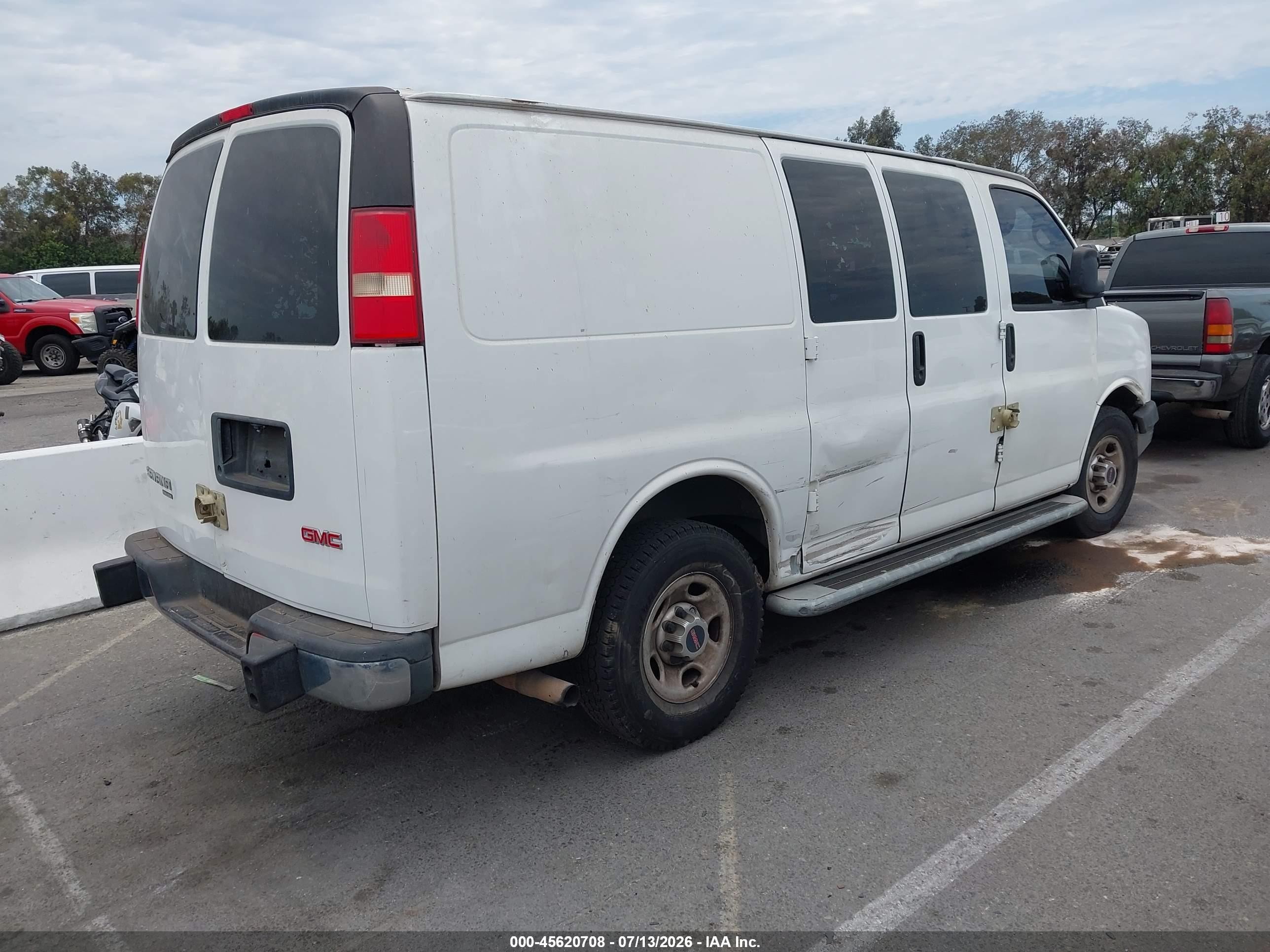 2014 Gmc Savana 2500 Work Van White vin: 1GTW7FCA3E1915567