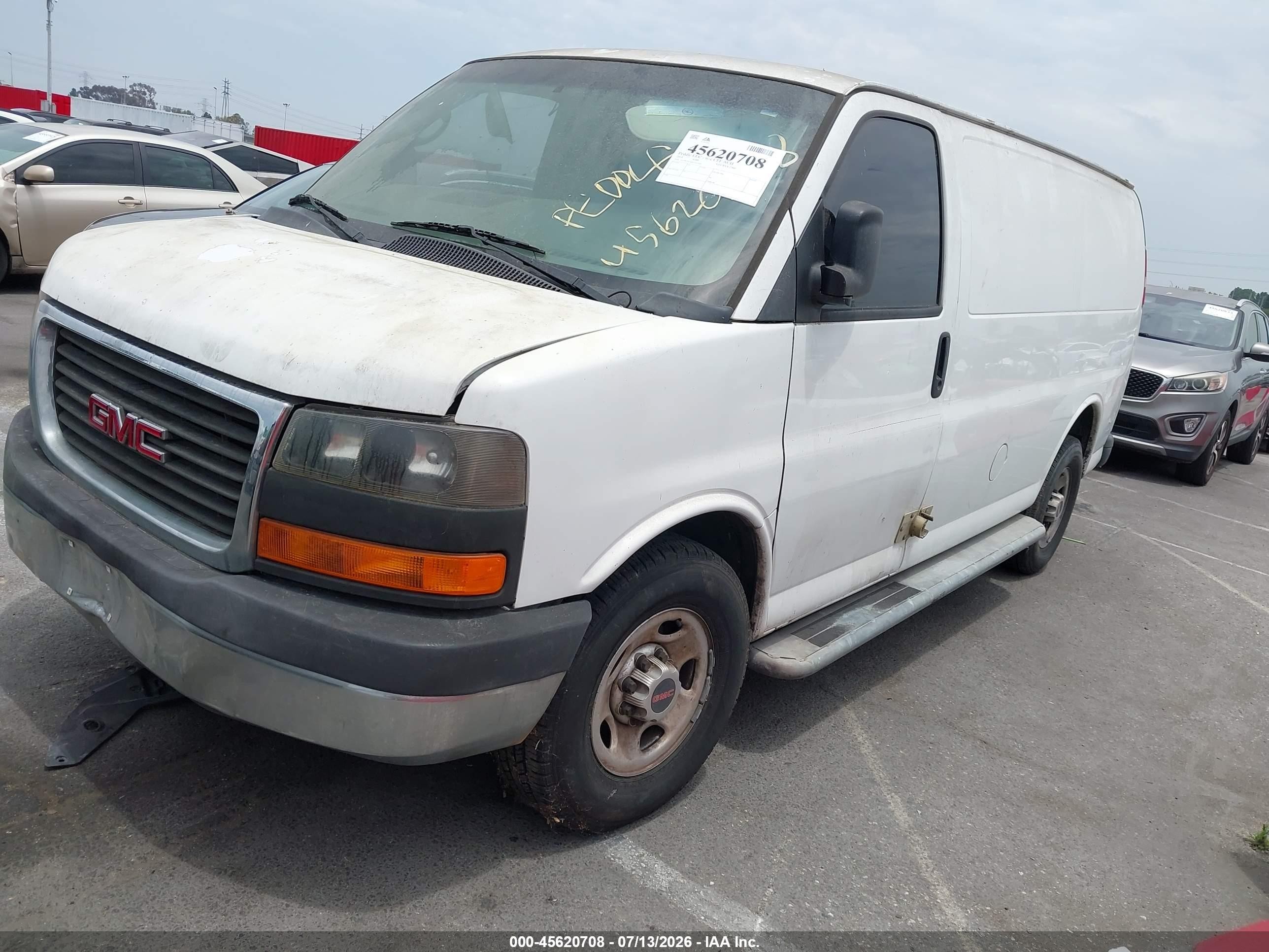 2014 Gmc Savana 2500 Work Van White vin: 1GTW7FCA3E1915567