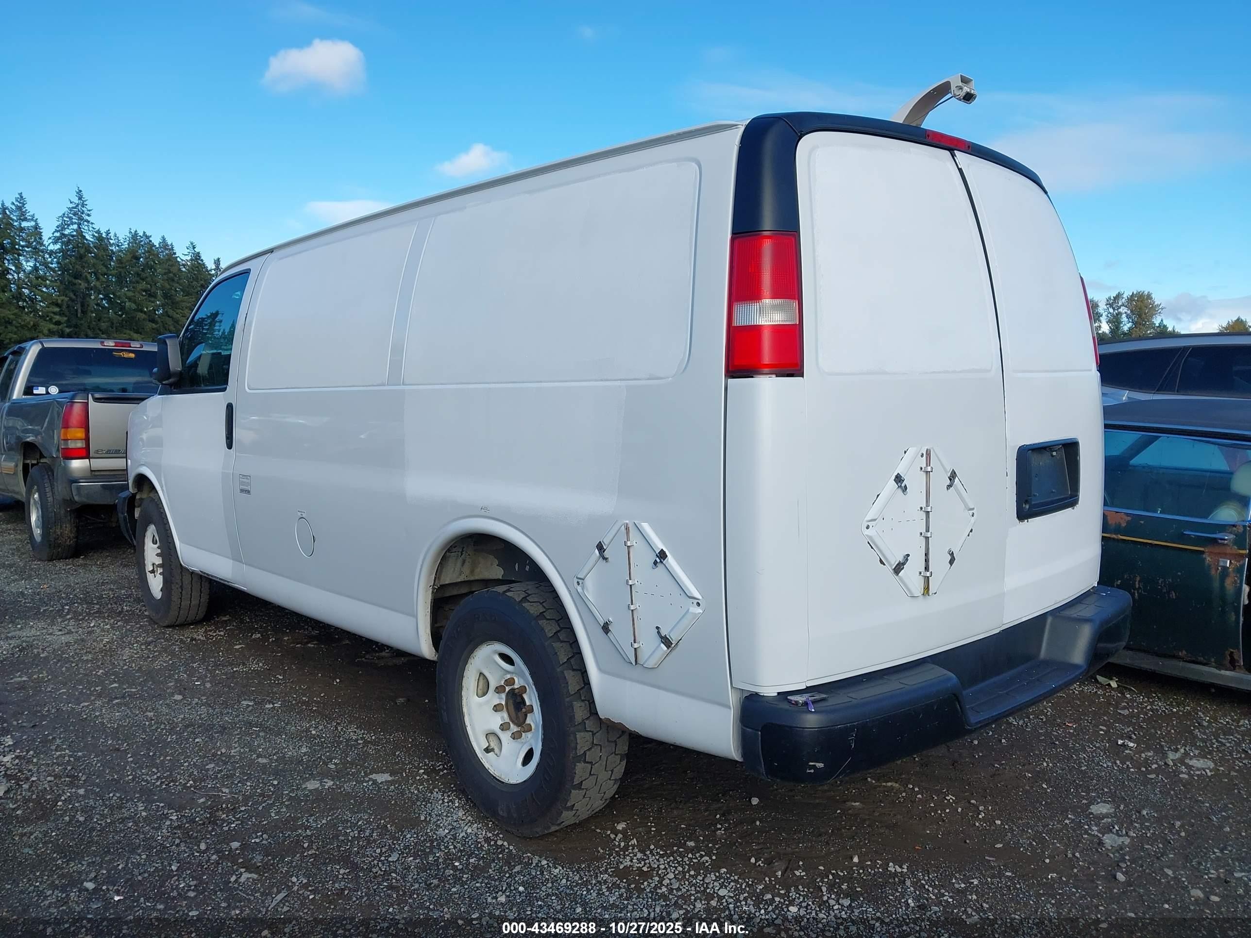 2012 Gmc Savana 2500 Work Van White vin: 1GTW7FCA4C1136448
