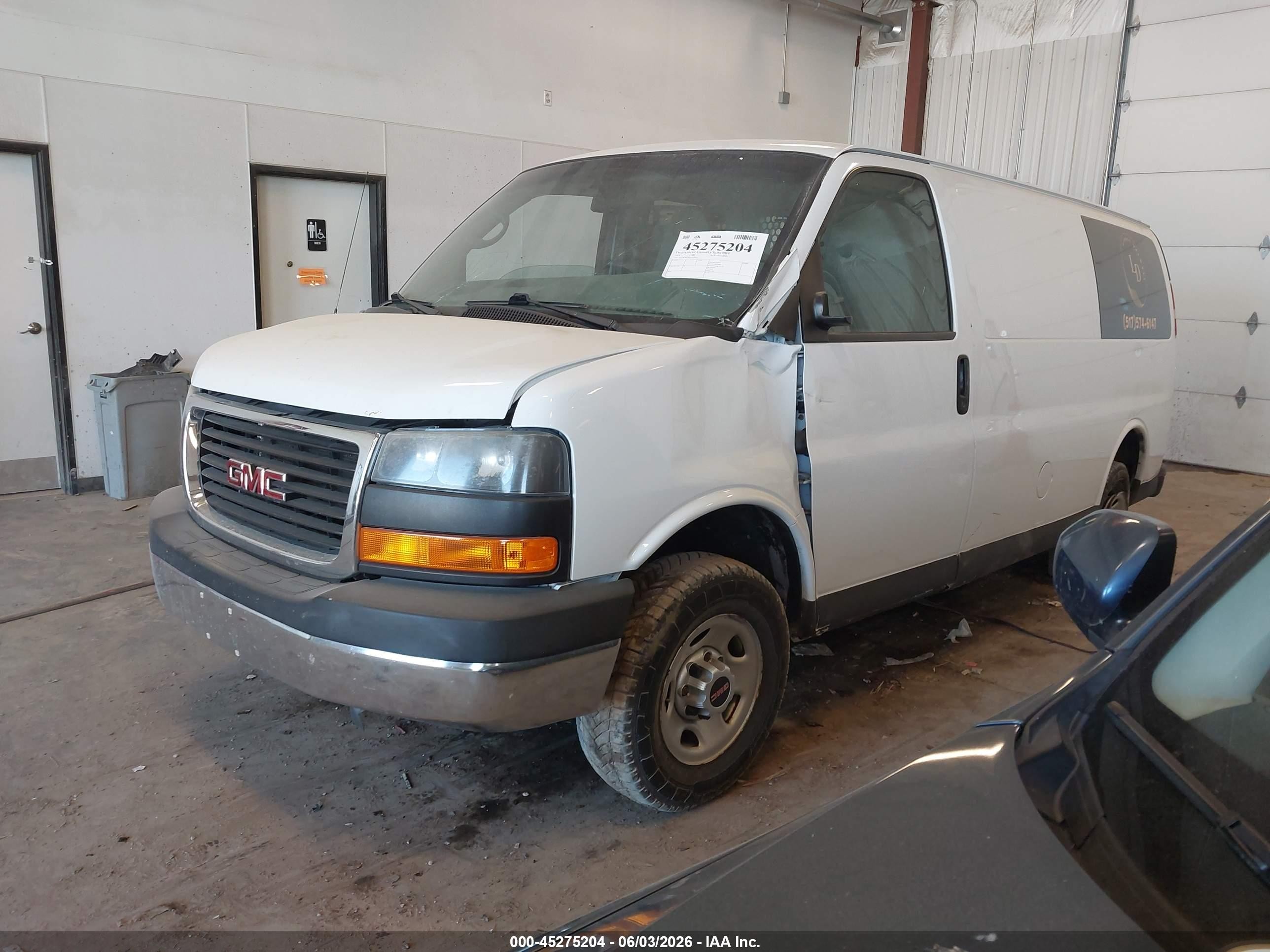 2014 Gmc Savana 2500 Work Van White vin: 1GTW7FCA5E1912055