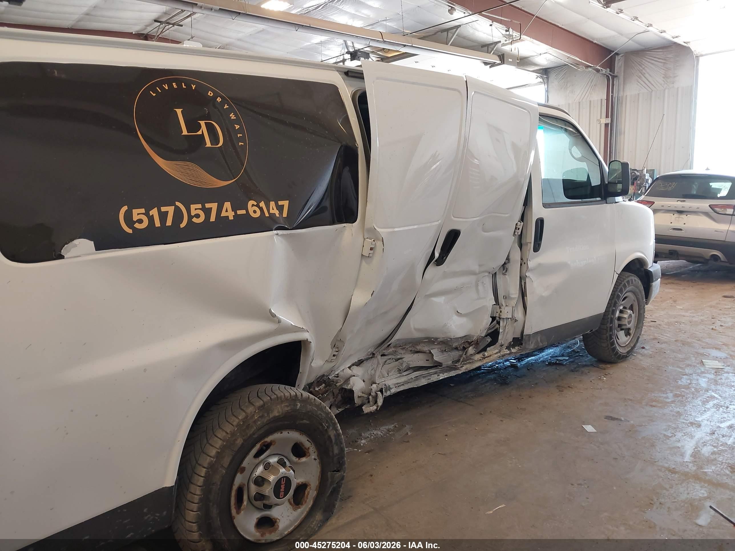 2014 Gmc Savana 2500 Work Van White vin: 1GTW7FCA5E1912055