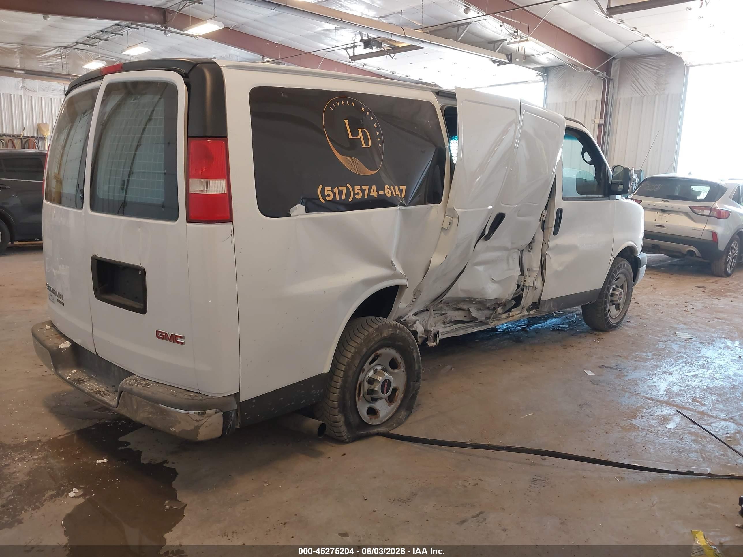 2014 Gmc Savana 2500 Work Van White vin: 1GTW7FCA5E1912055
