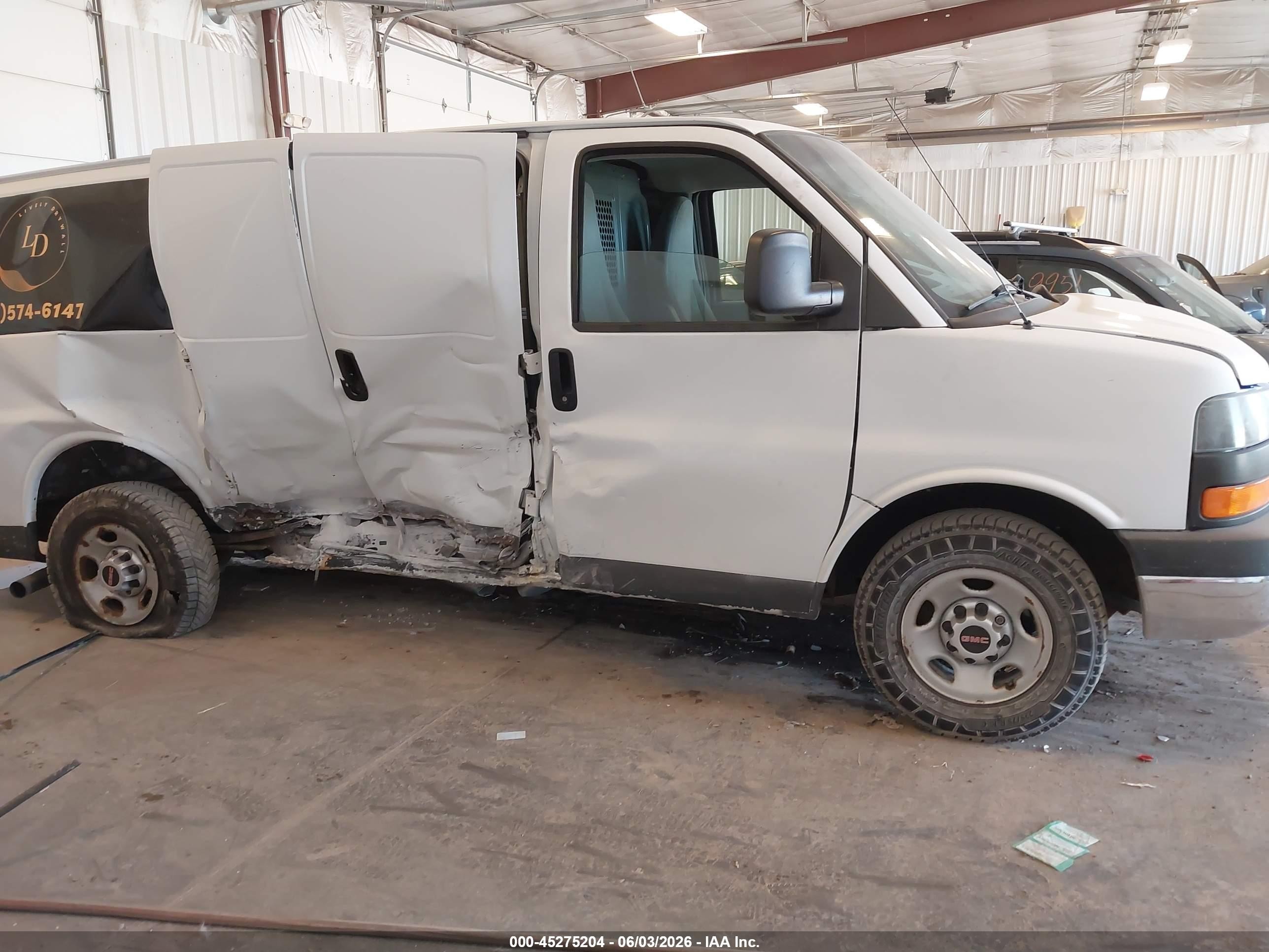 2014 Gmc Savana 2500 Work Van White vin: 1GTW7FCA5E1912055