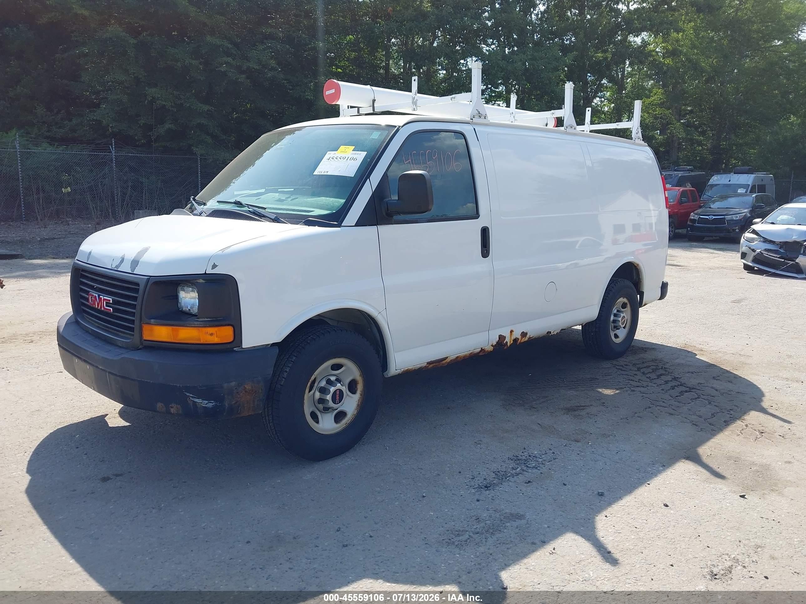 2011 Gmc Savana 2500 Work Van White vin: 1GTW7FCA6B1184466