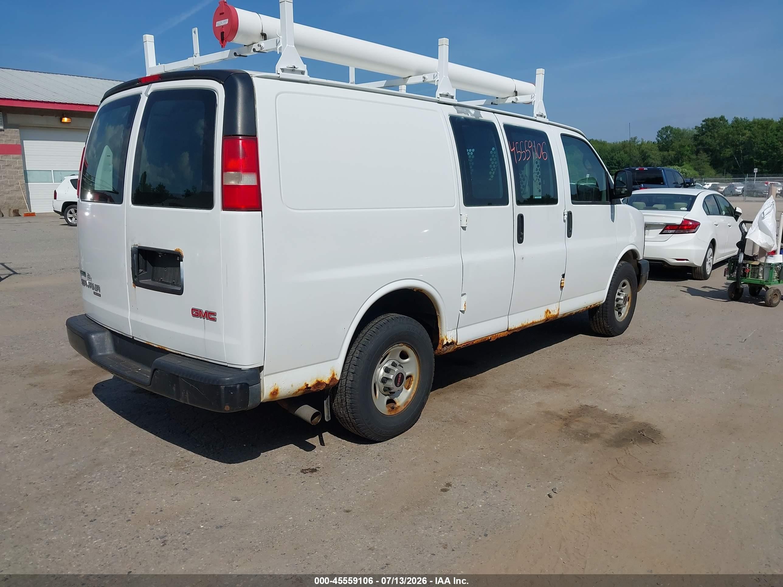 2011 Gmc Savana 2500 Work Van White vin: 1GTW7FCA6B1184466